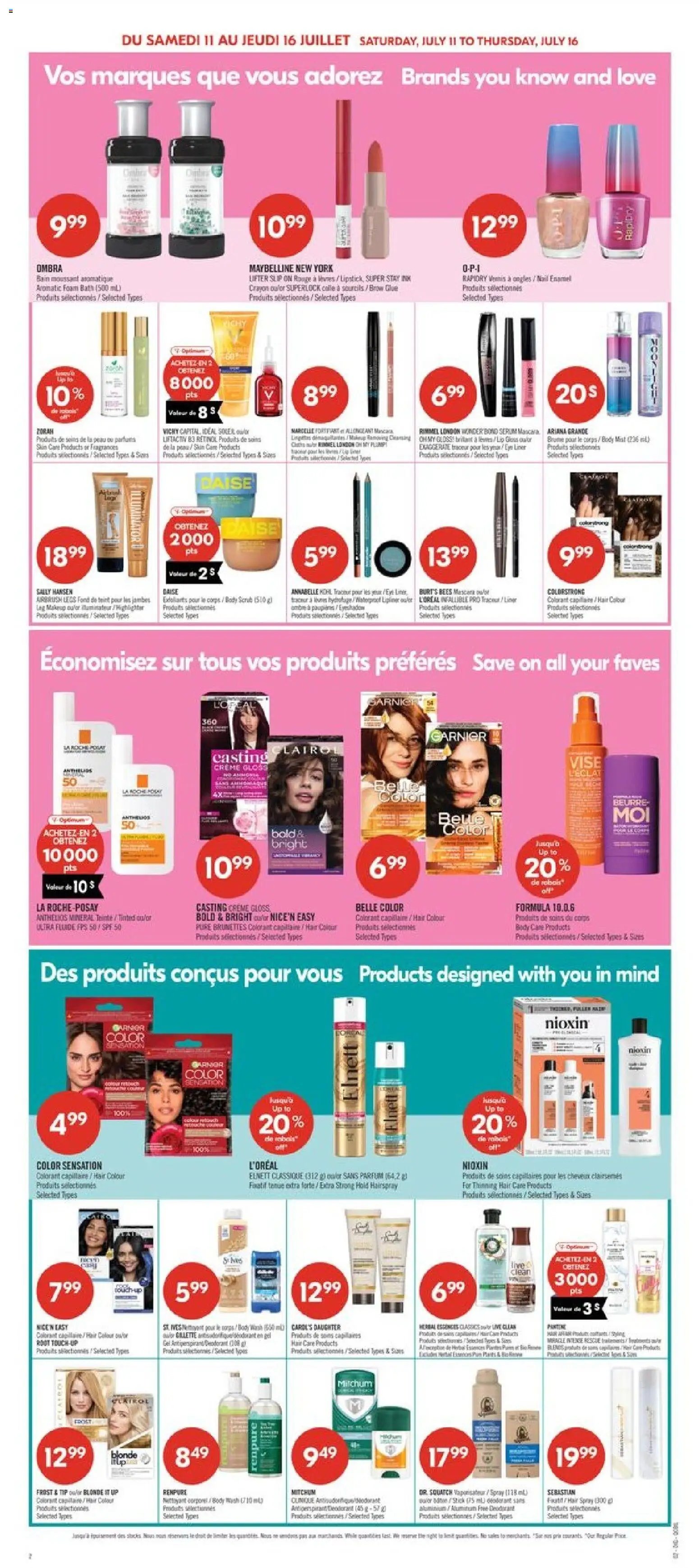 Pharmaprix weekly flyer / circulaire