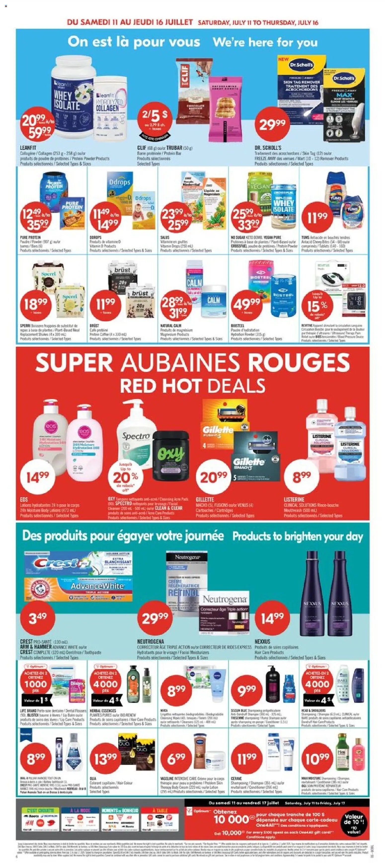 Pharmaprix weekly flyer / circulaire
