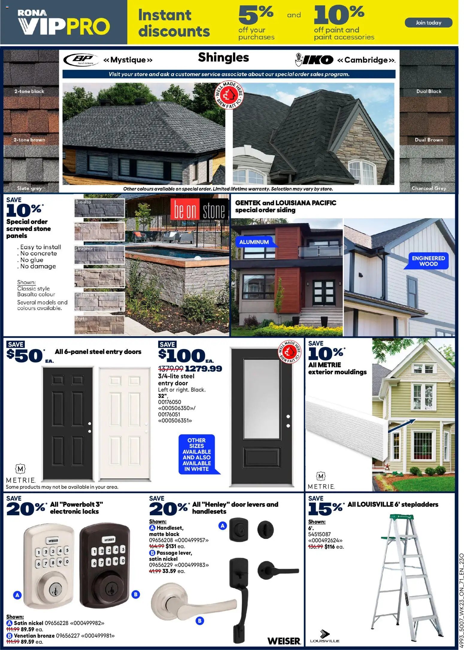 Rona weekly flyer