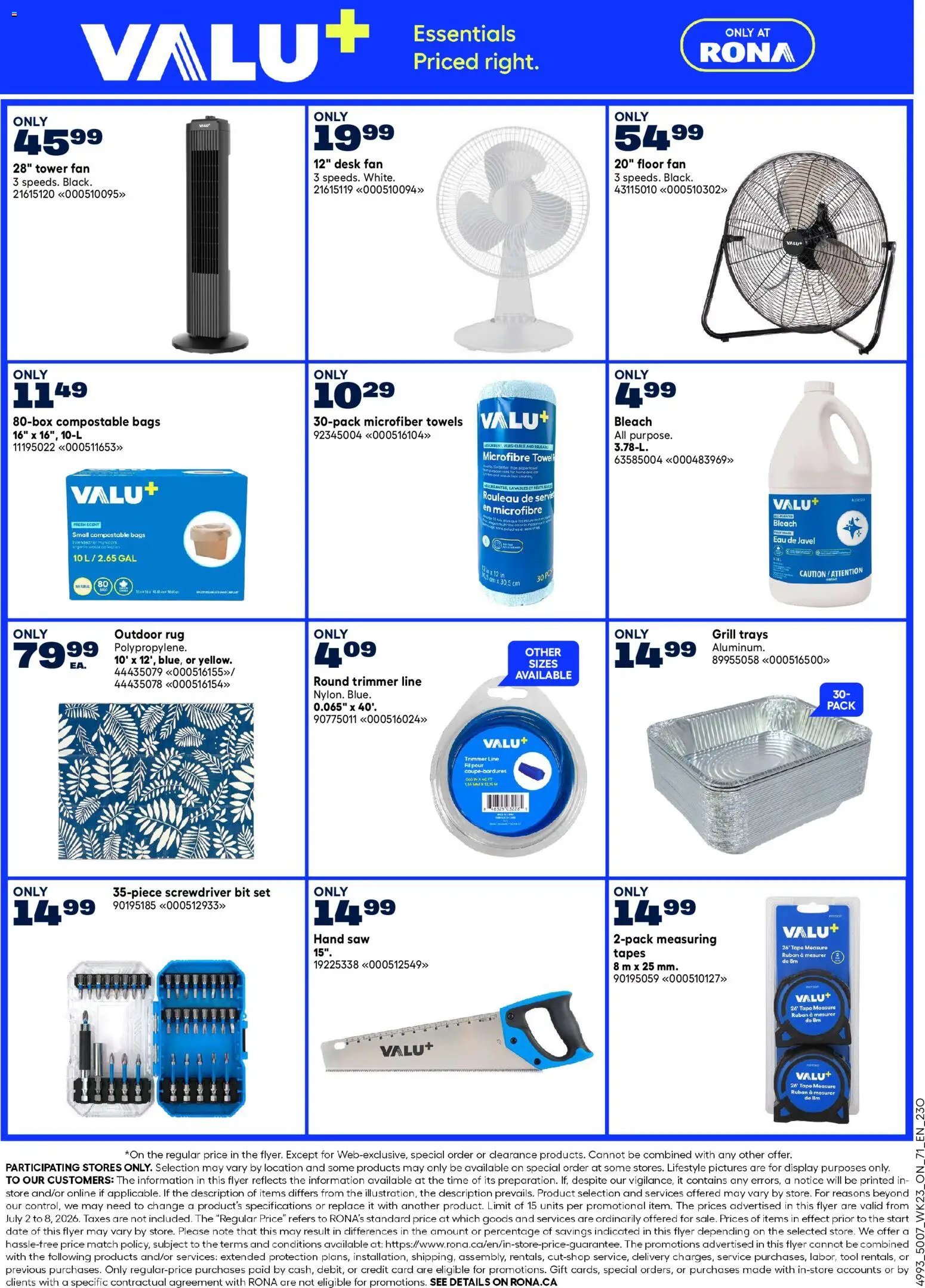 Rona weekly flyer