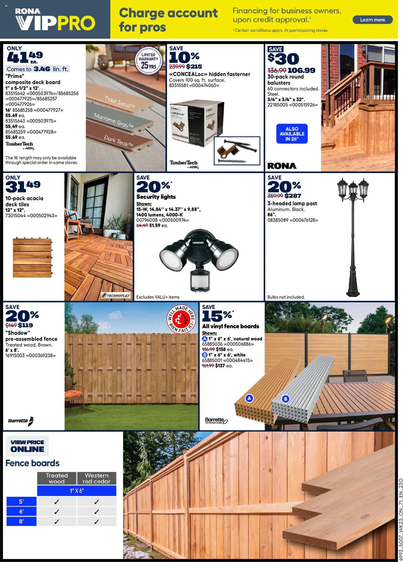 Rona weekly flyer