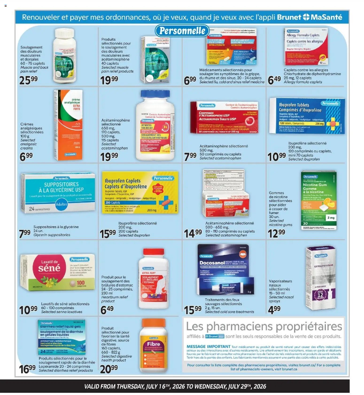 Brunet flyer - Clinique