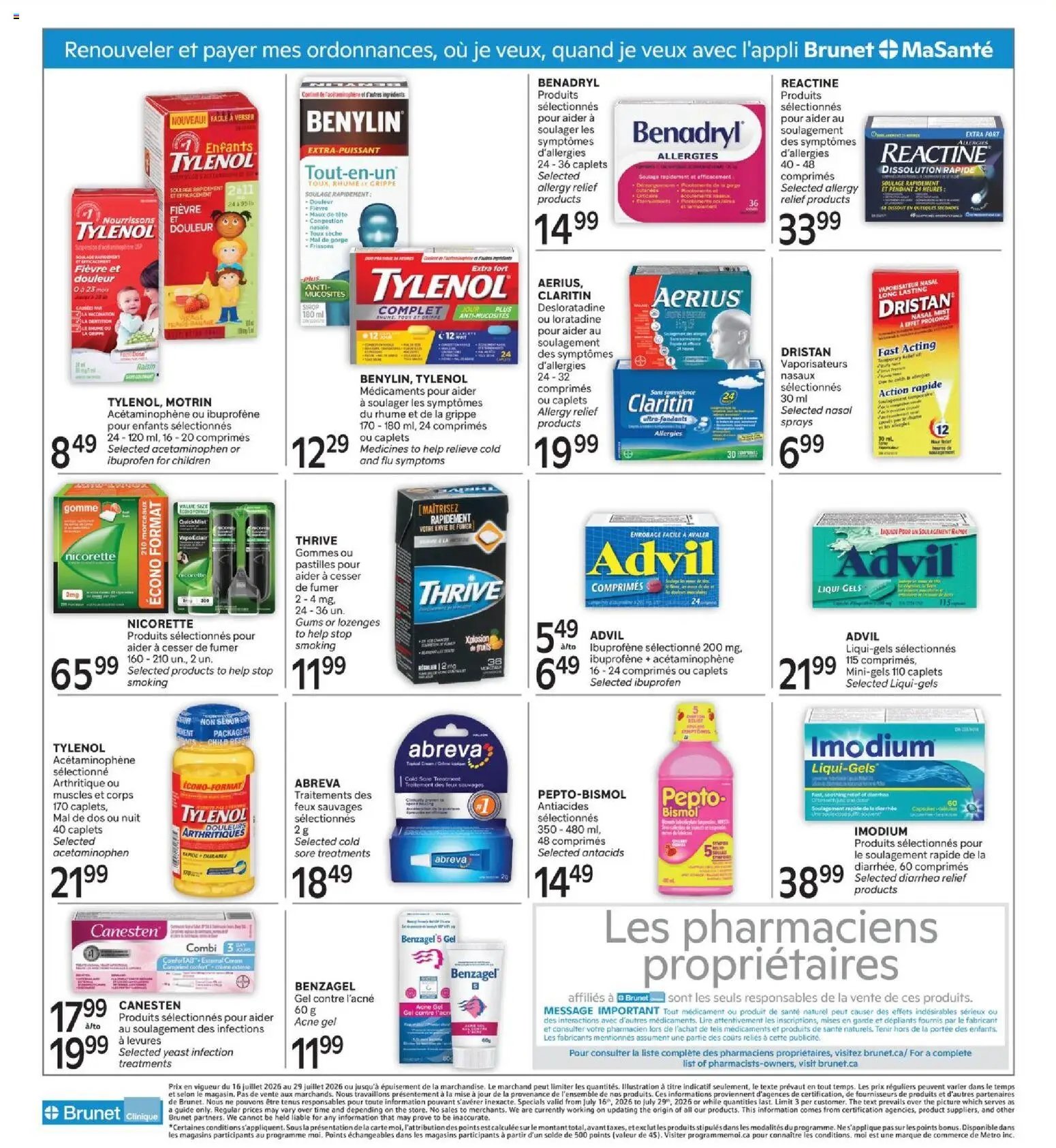 Brunet flyer - Clinique