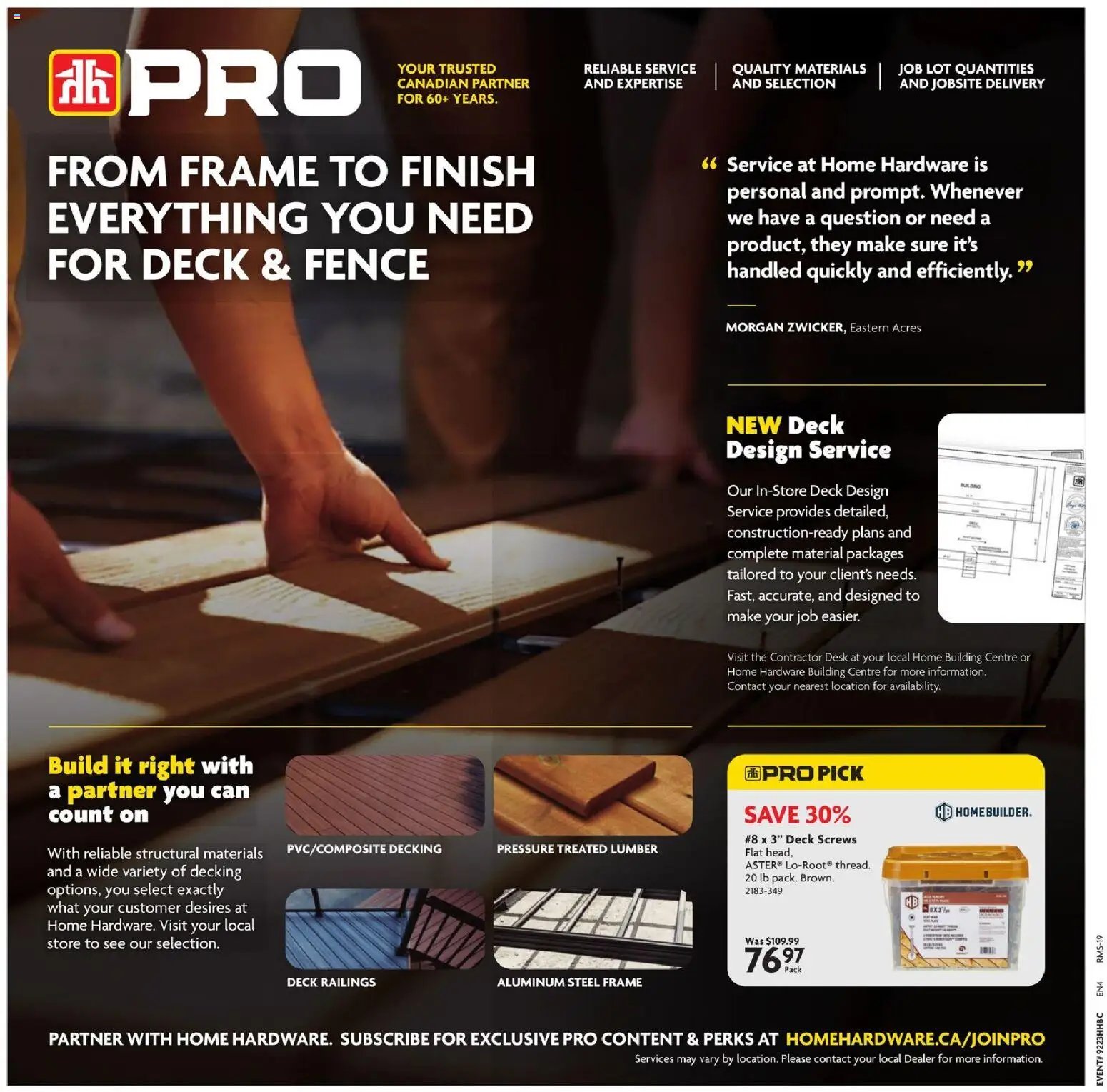 Home Hardware weekly flyer / circulaire