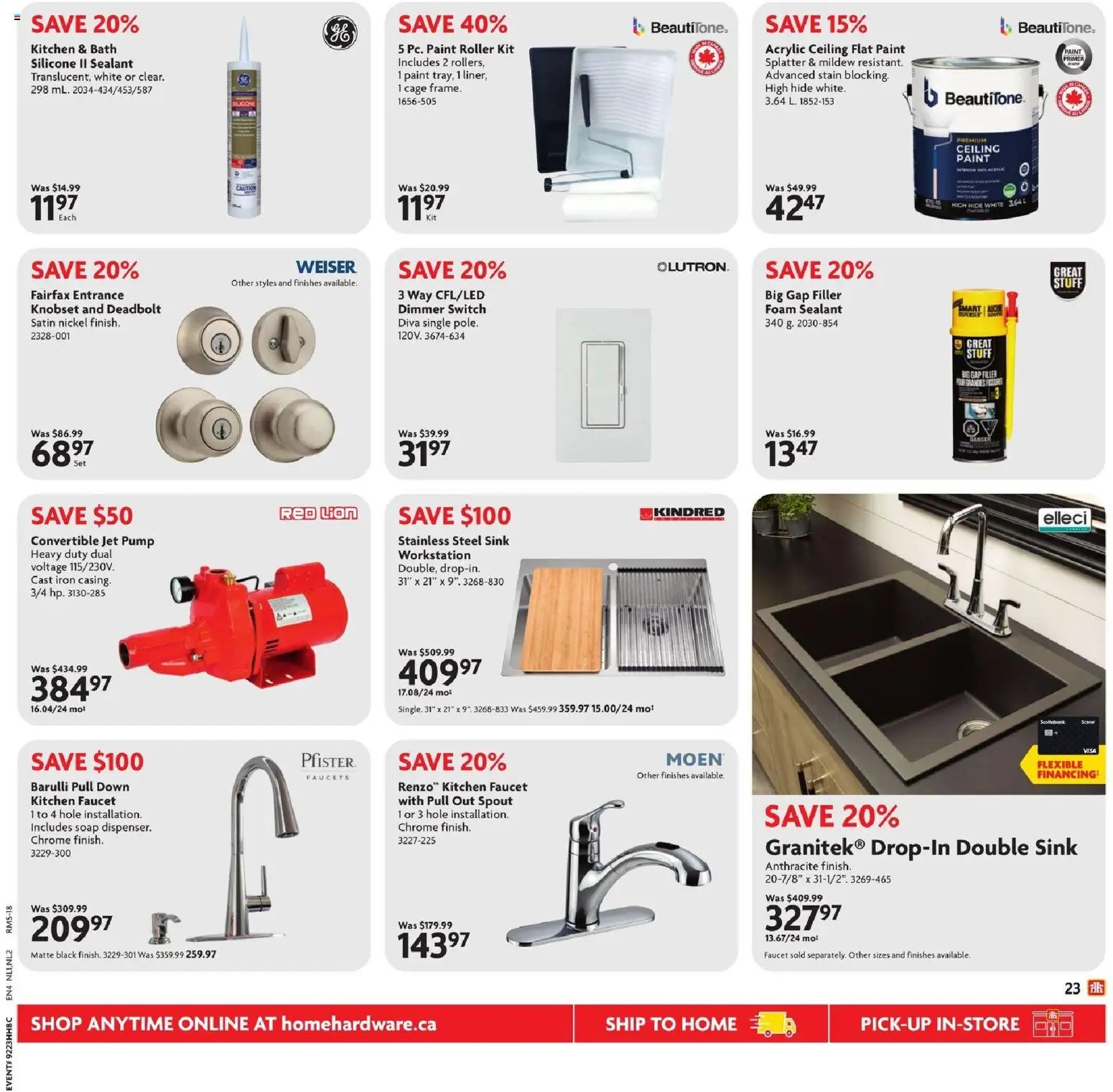 Home Hardware weekly flyer / circulaire