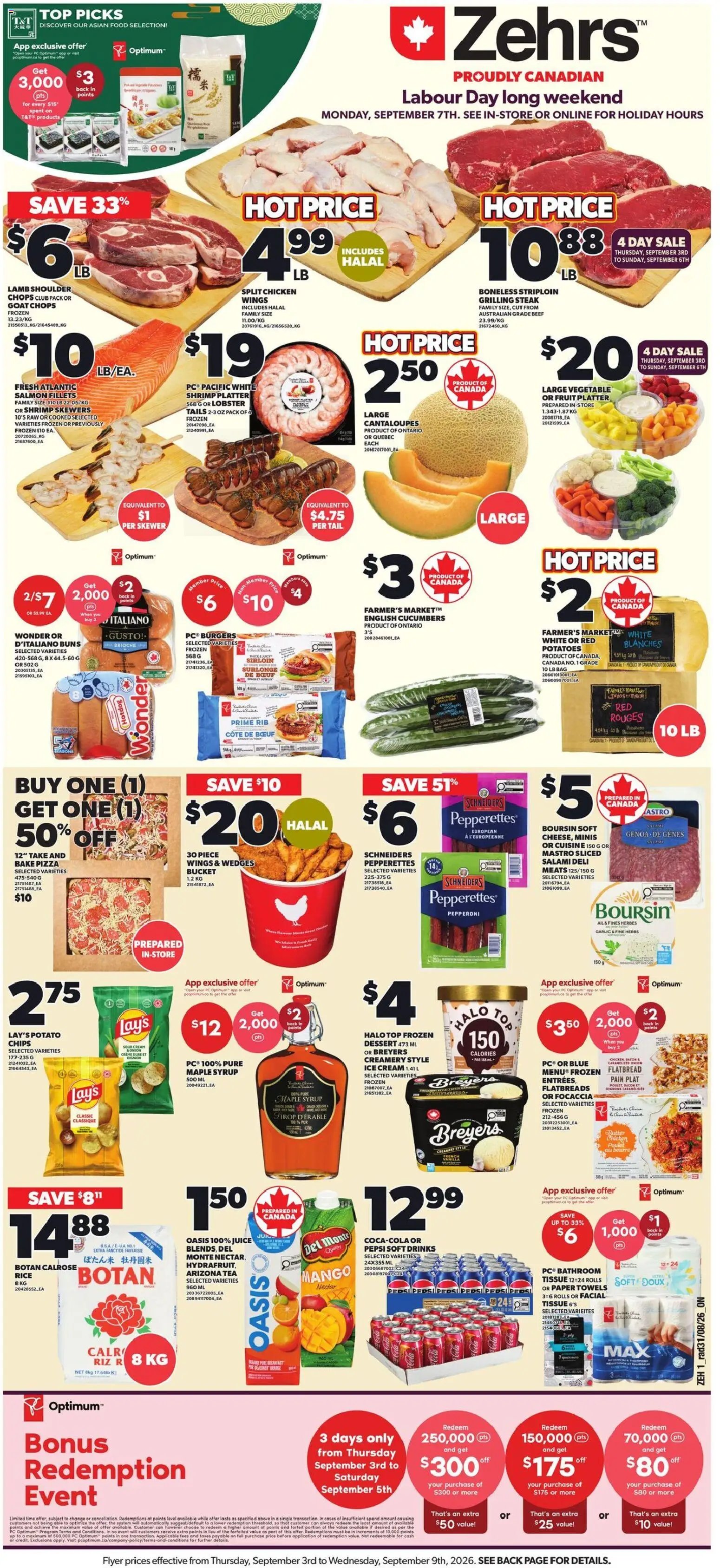Zehrs weekly flyer / circulaire