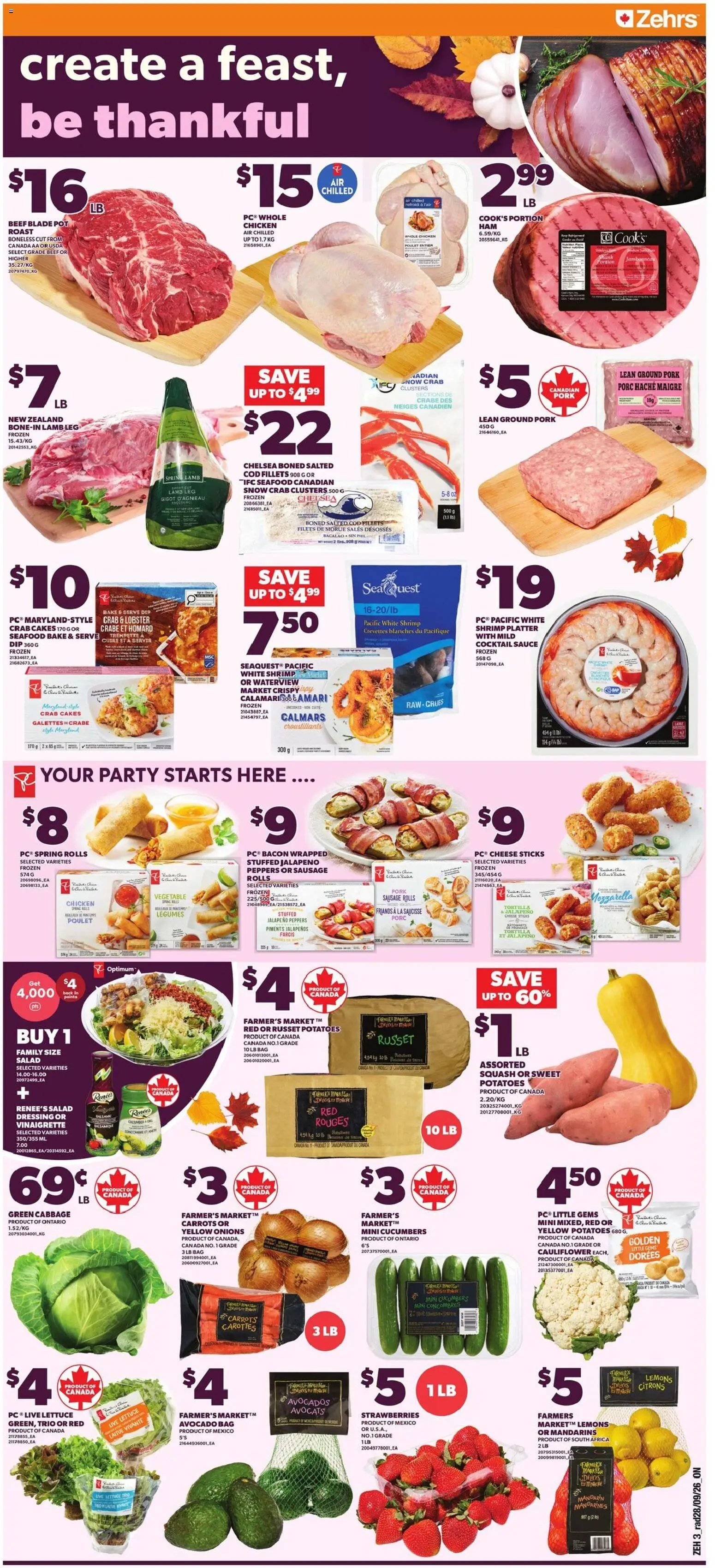 Zehrs weekly flyer / circulaire