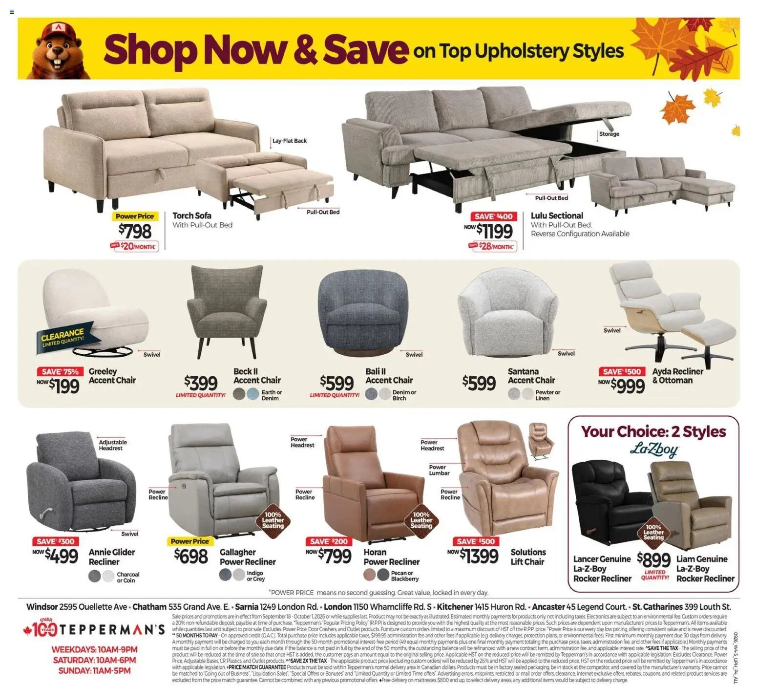 Tepperman's weekly flyer / circulaire