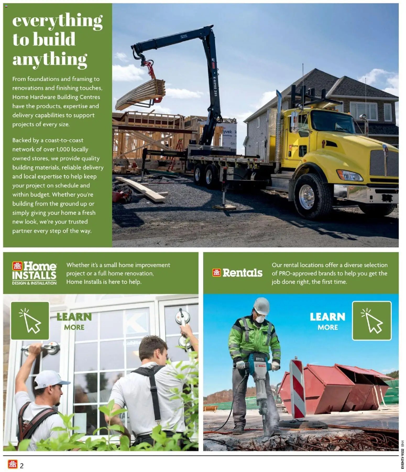Home Hardware flyer - Building guide