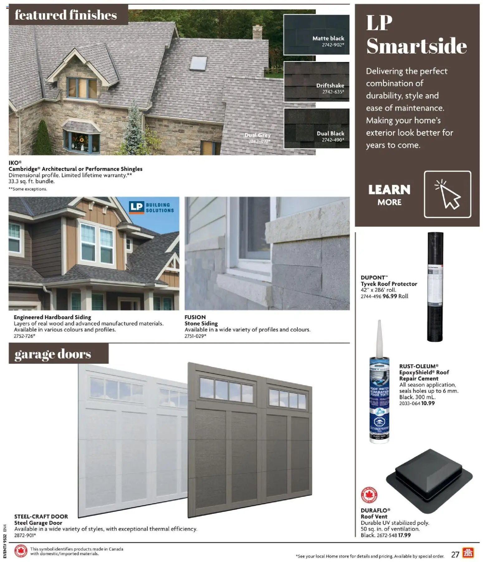 Home Hardware flyer - Building guide