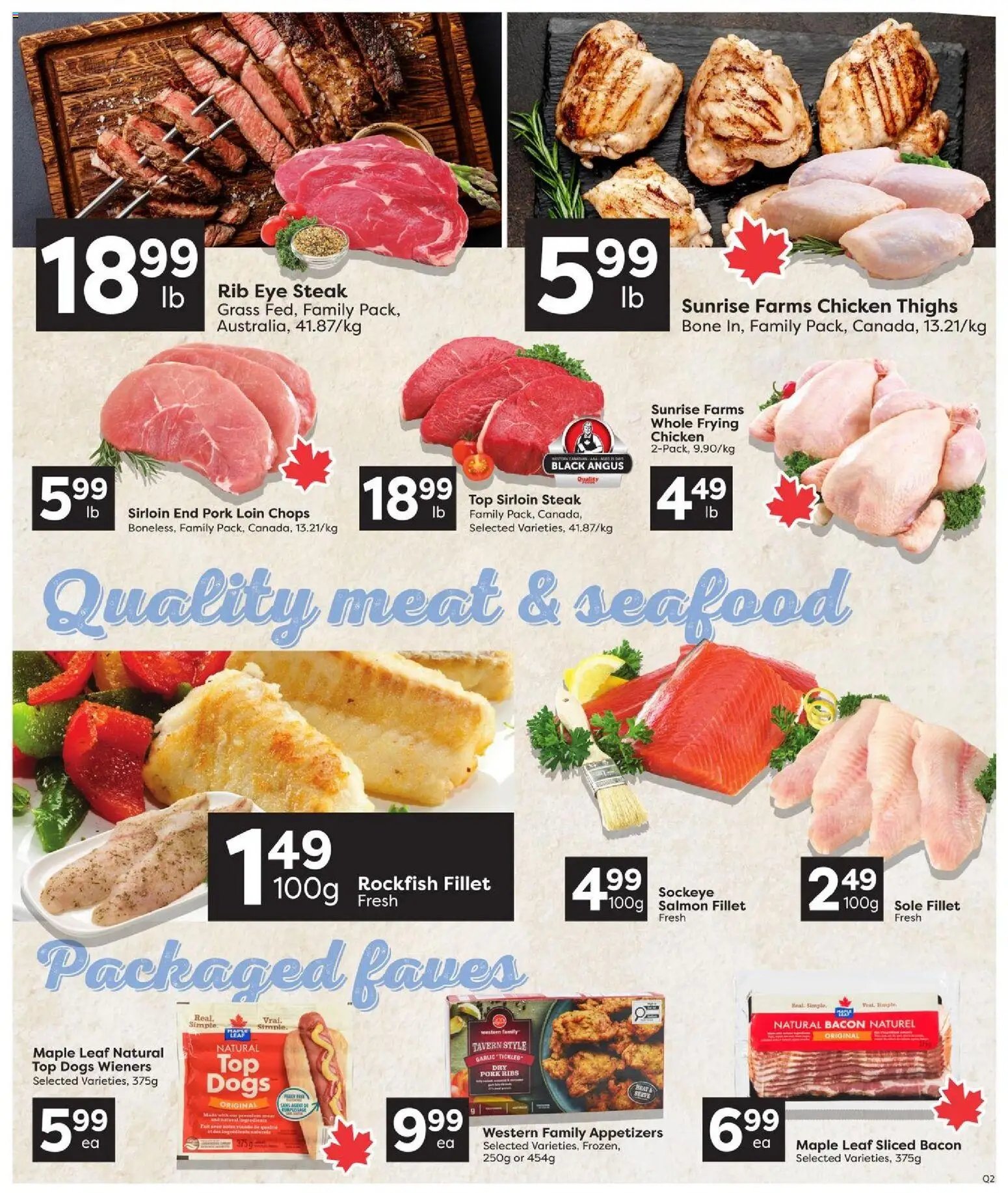 Quality Foods weekly flyer / circulaire
