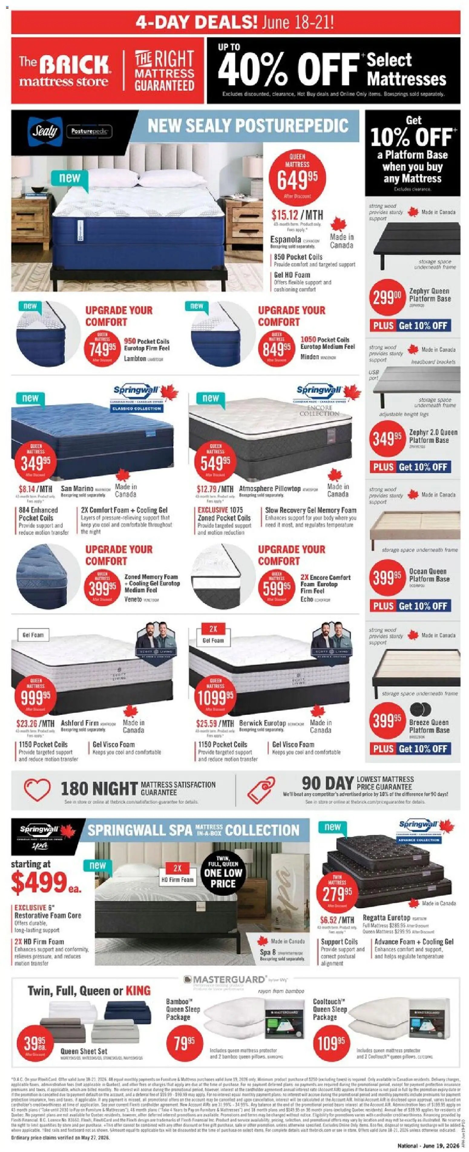 The Brick weekly flyer / circulaire
