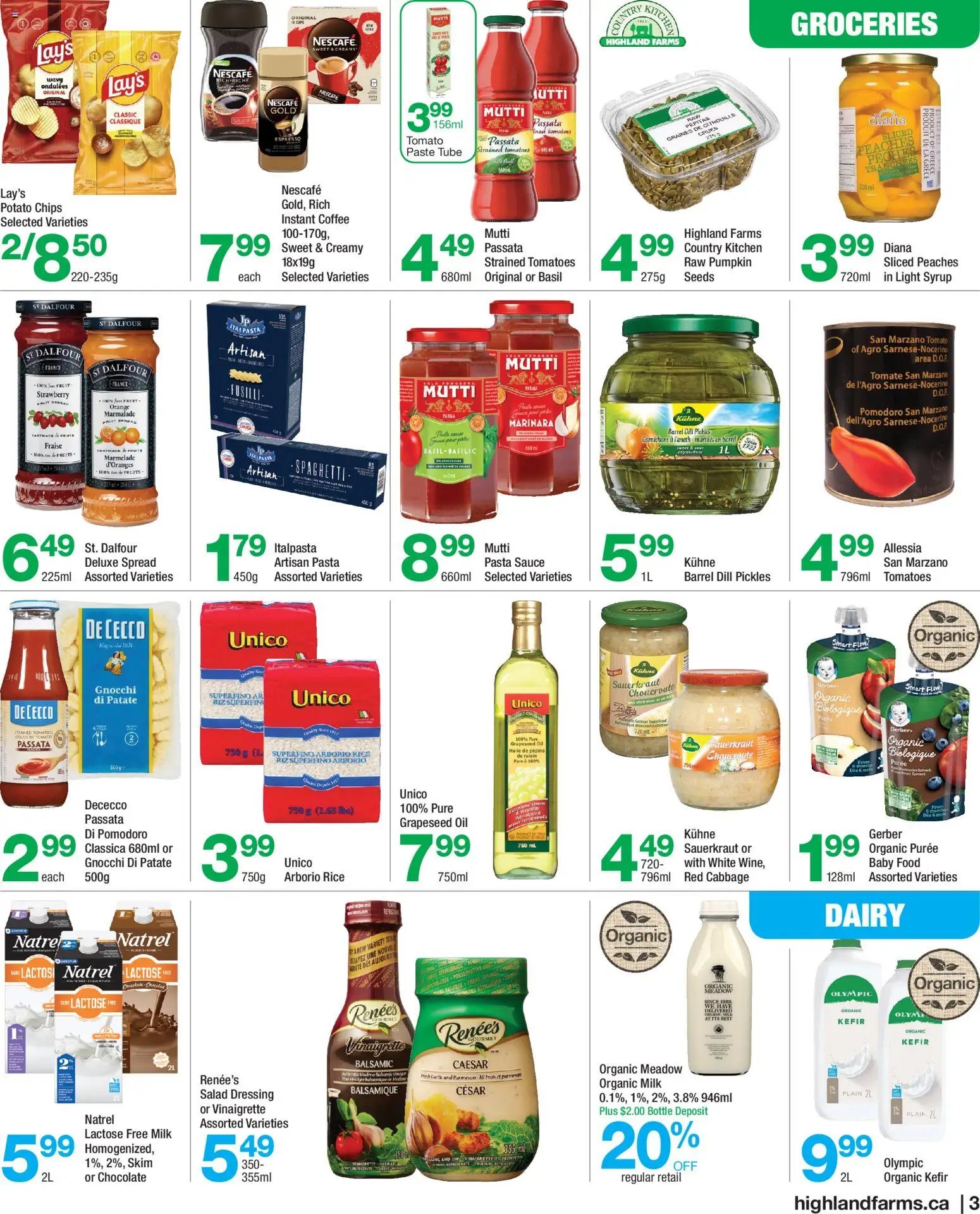 Highland Farms weekly flyer / circulaire