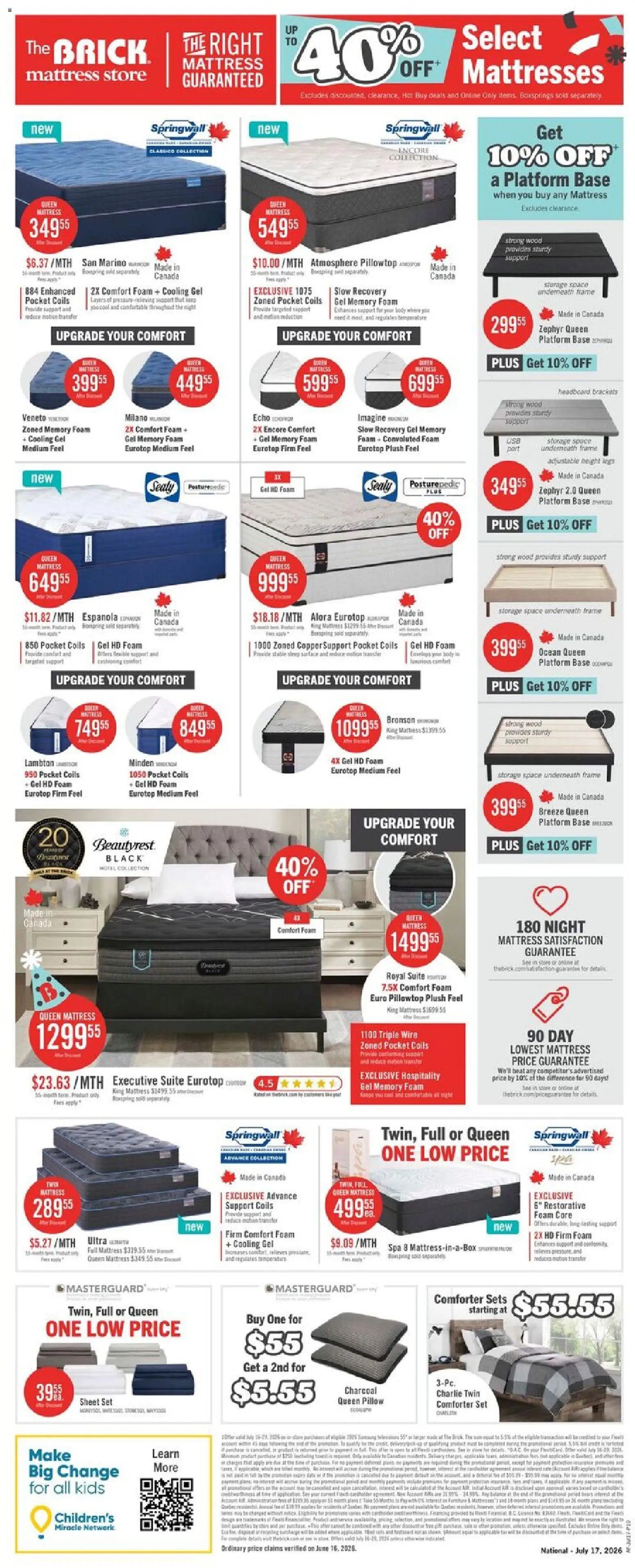 The Brick weekly flyer / circulaire