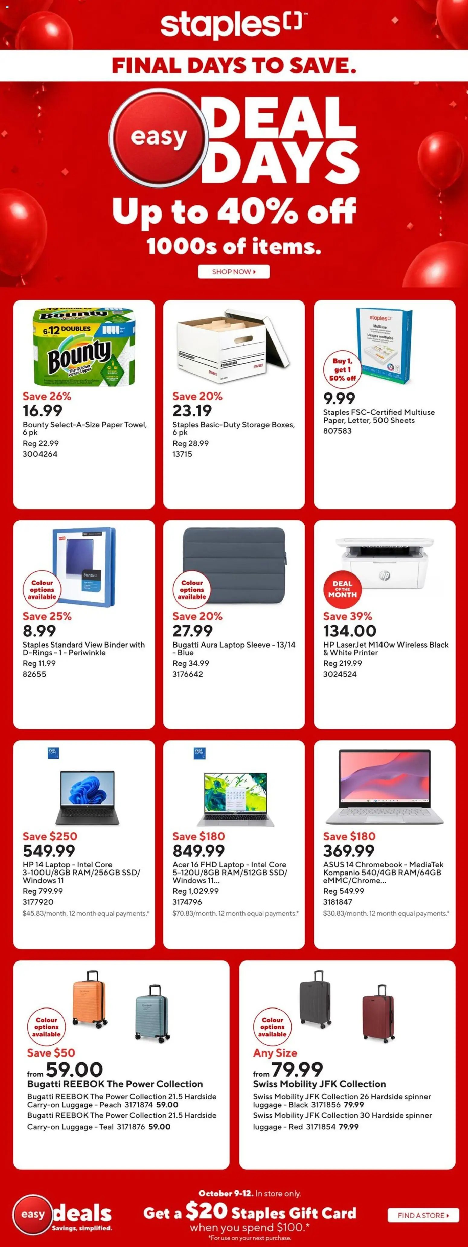 Staples weekly flyer / circulaire