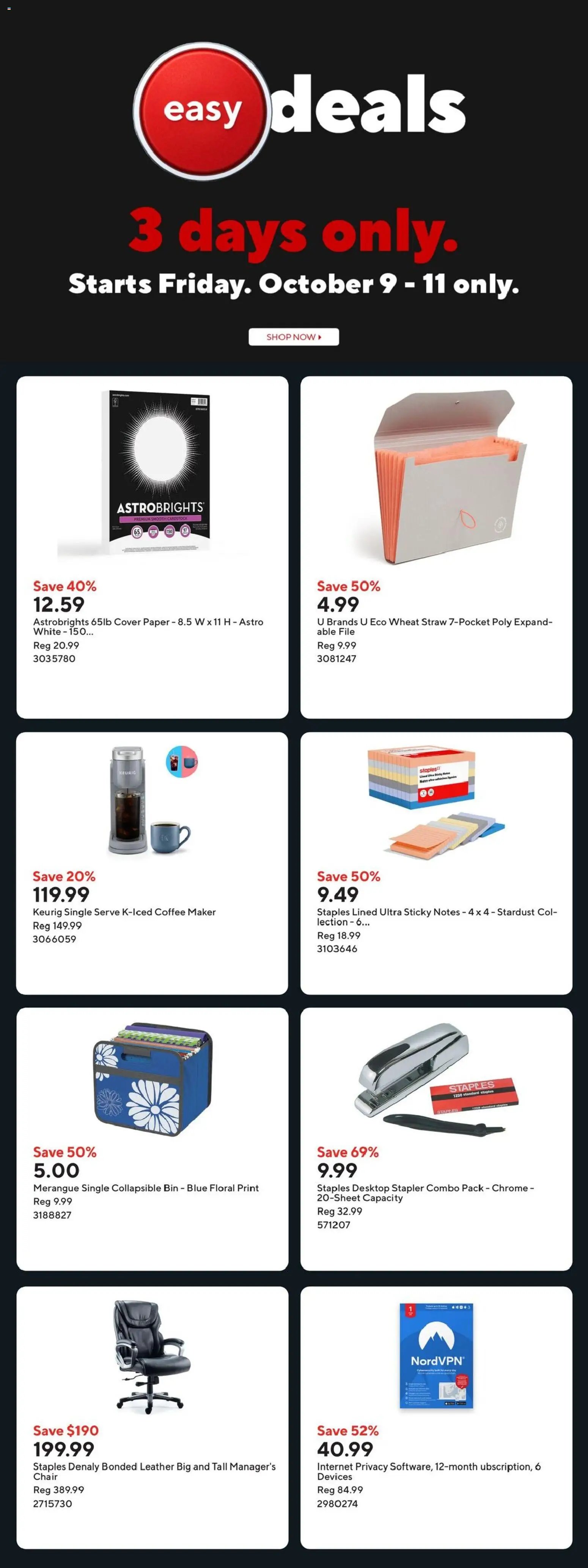 Staples weekly flyer / circulaire