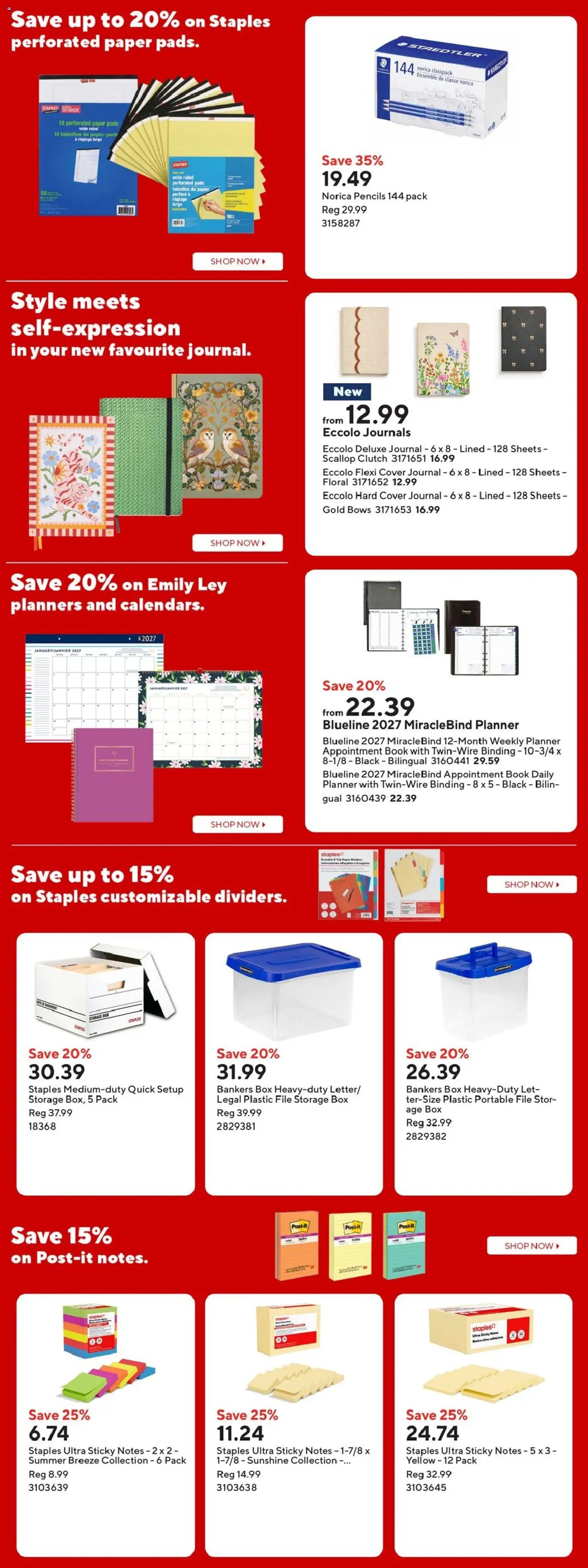 Staples weekly flyer / circulaire