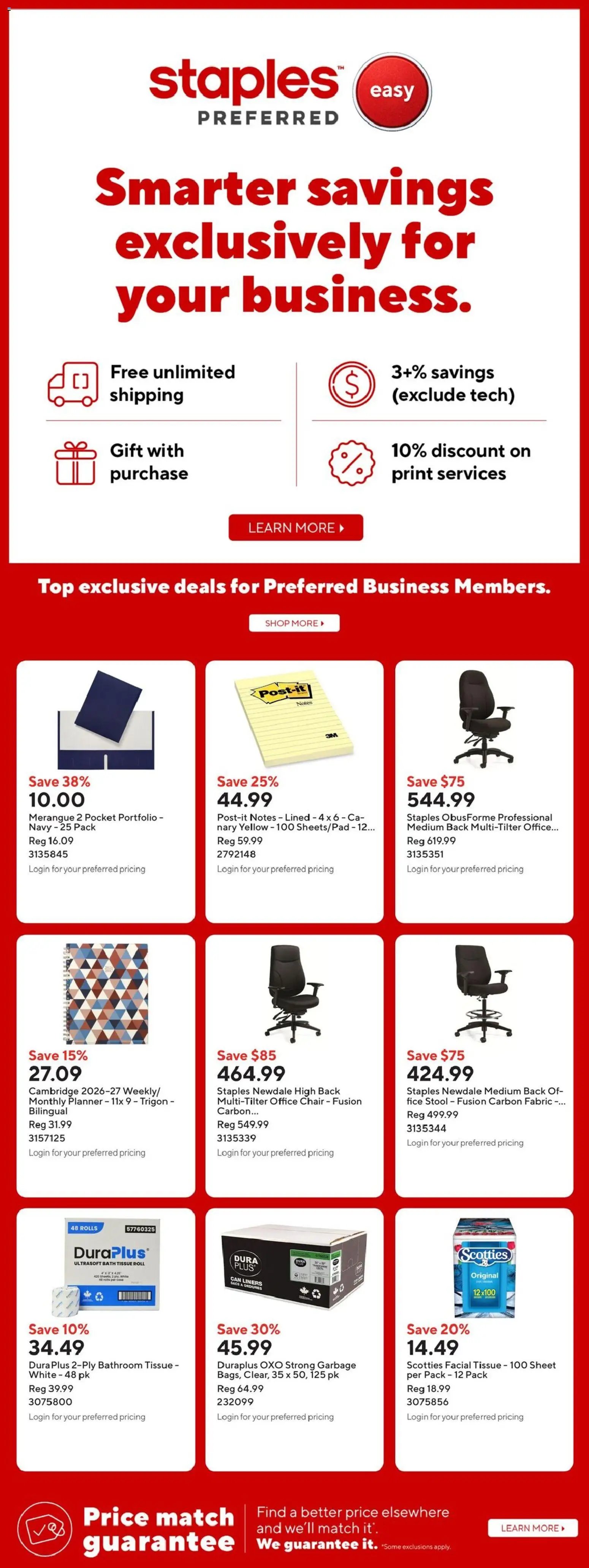 Staples weekly flyer / circulaire