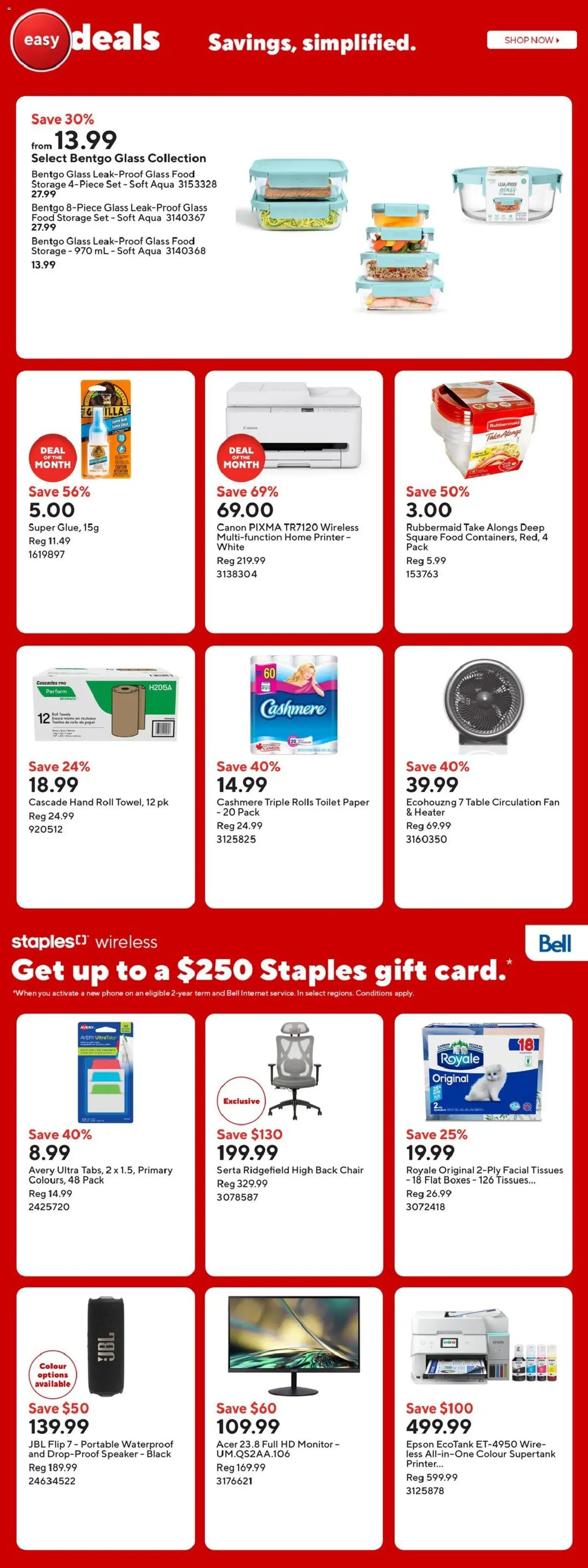 Staples weekly flyer / circulaire