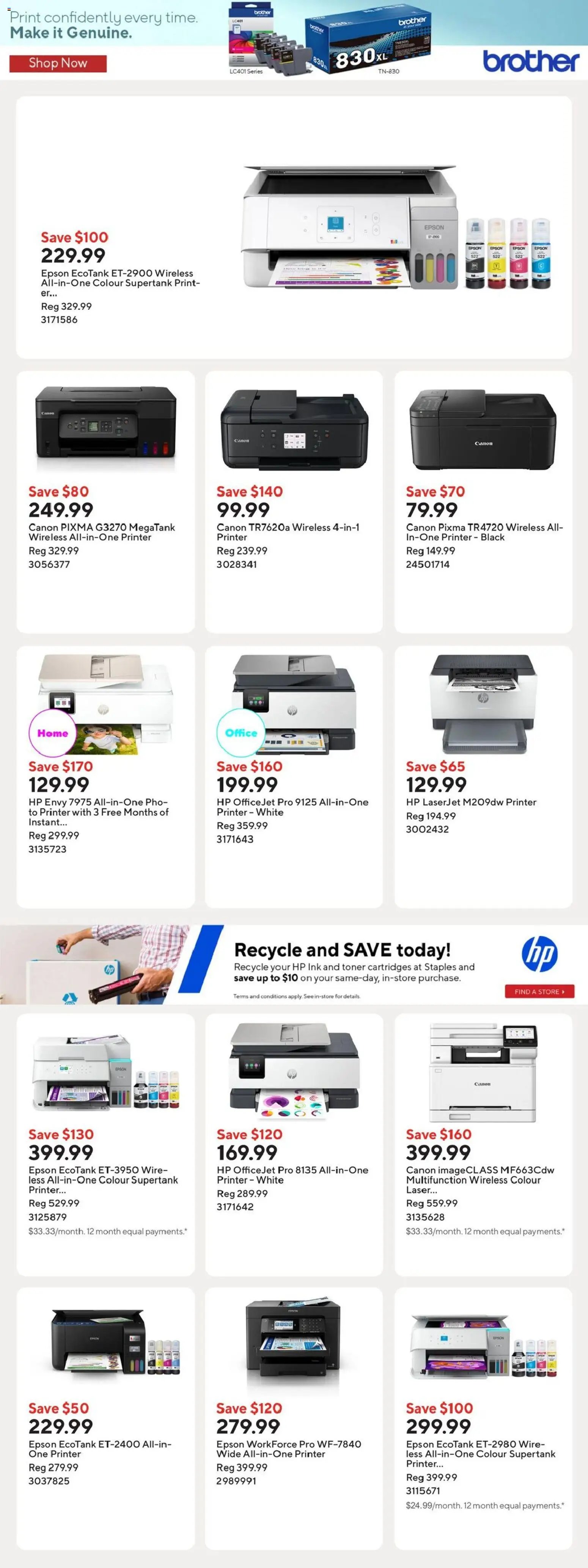 Staples weekly flyer / circulaire