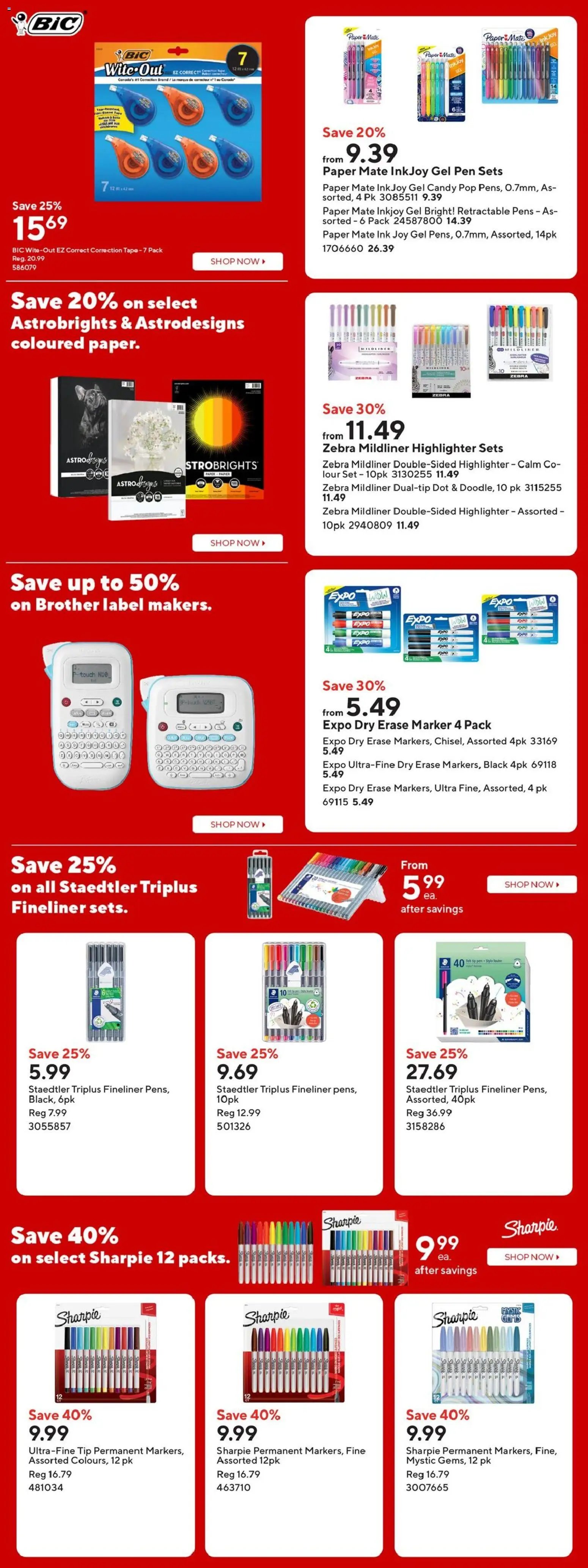 Staples weekly flyer / circulaire