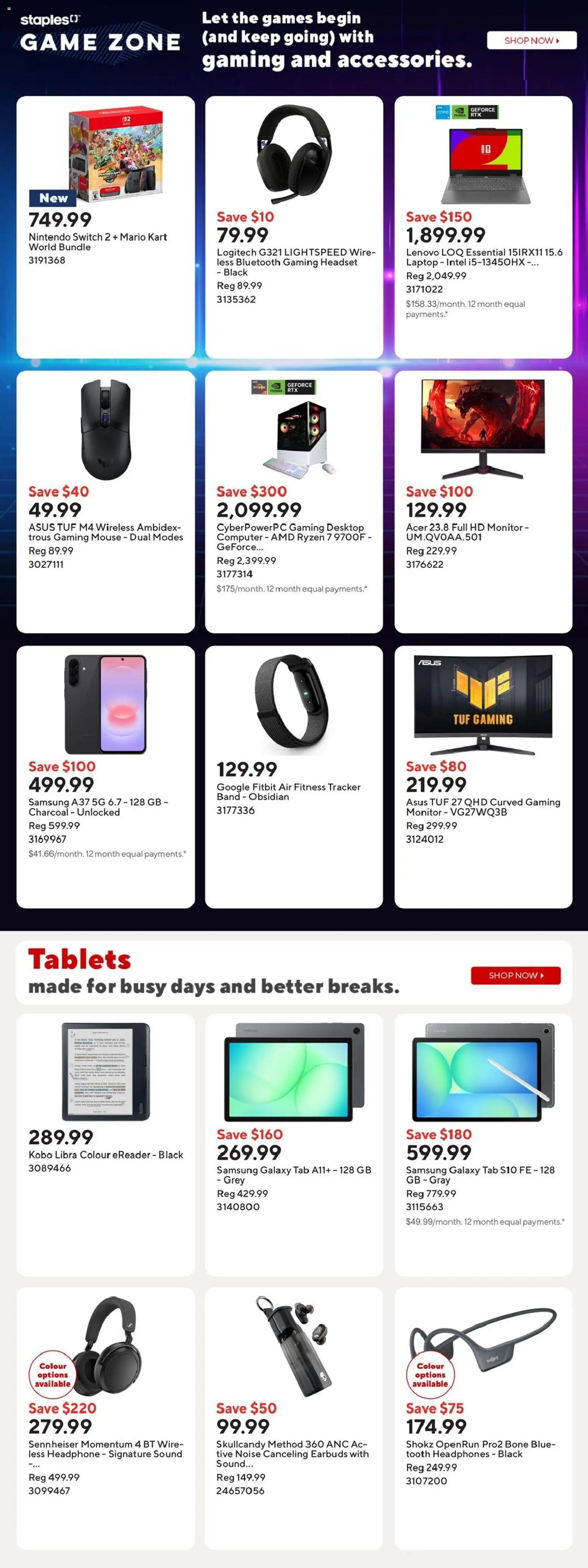 Staples weekly flyer / circulaire