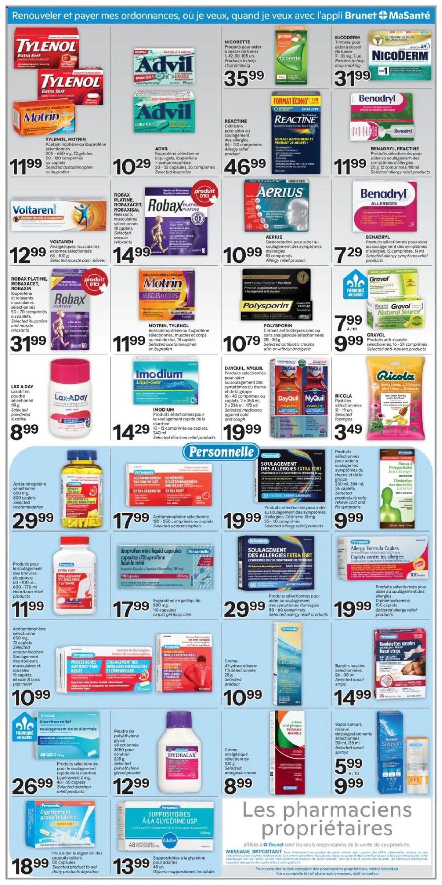 Brunet weekly flyer / circulaire