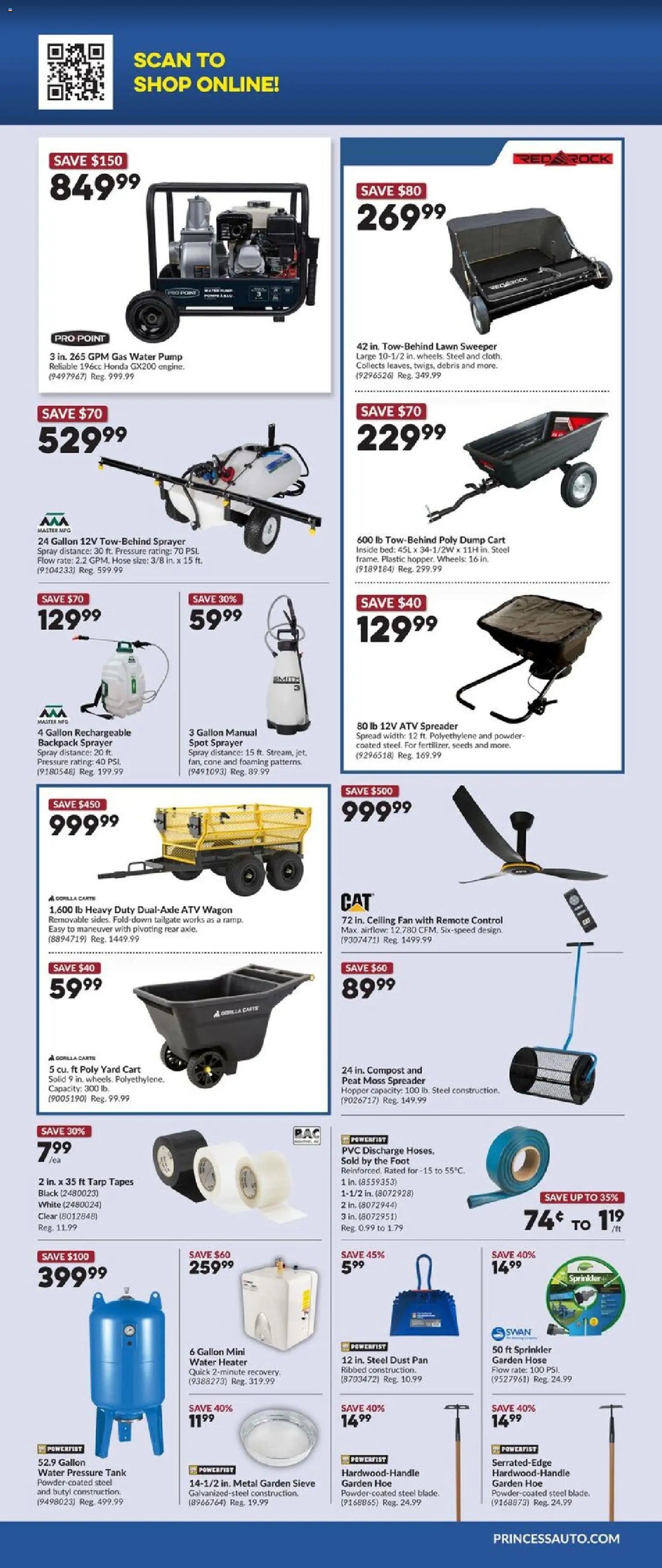 Princess Auto flyer
