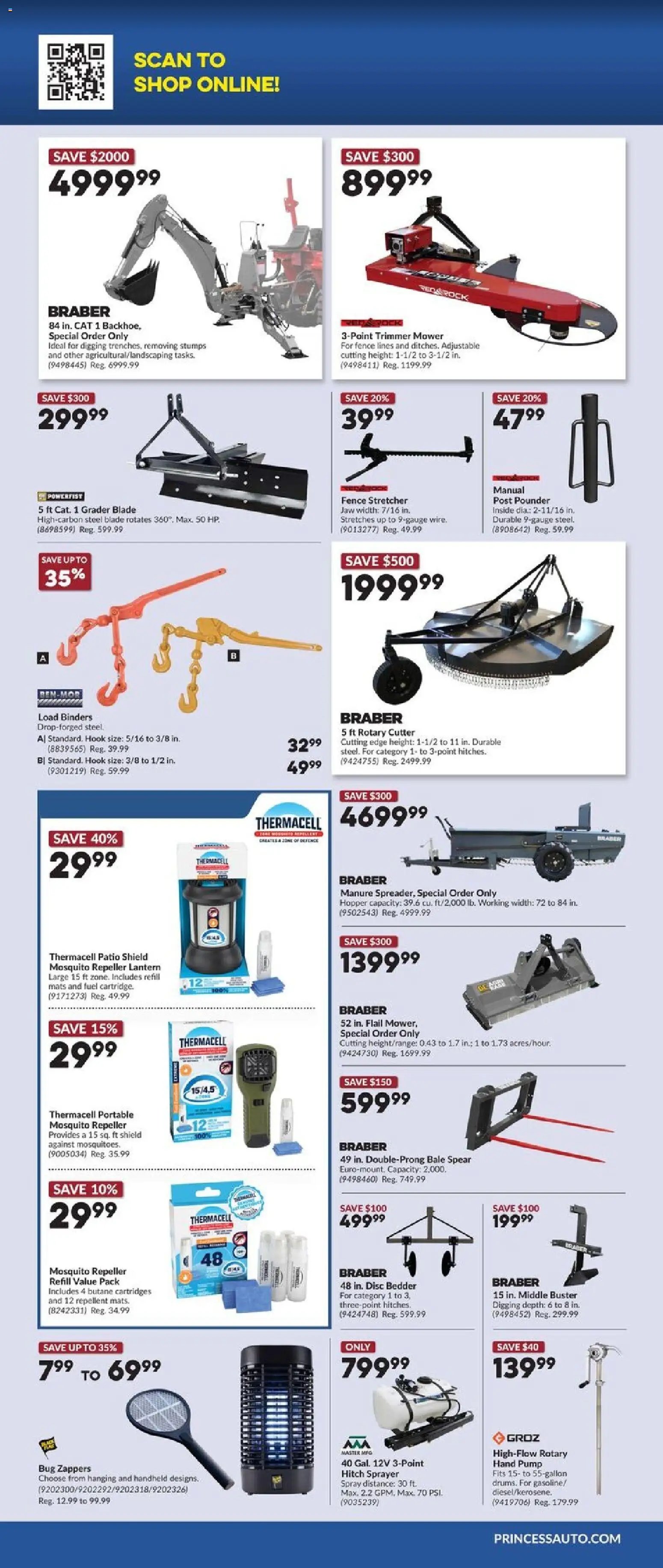 Princess Auto flyer