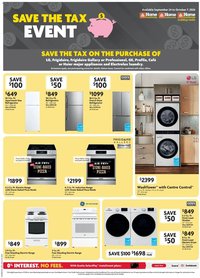 Home Hardware flyer - Save the tax event
