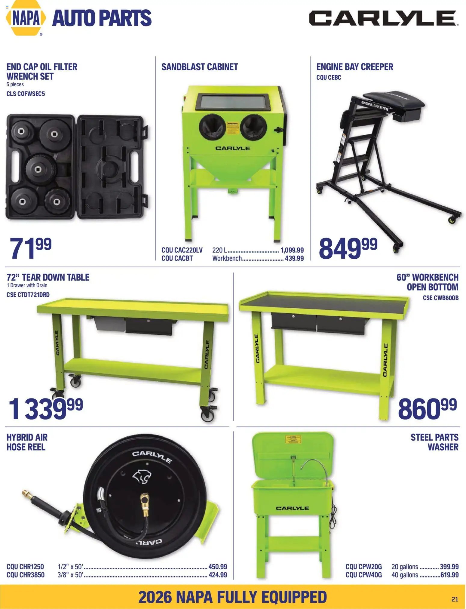 NAPA Auto Parts flyer - Fully Equipped September-October 2026