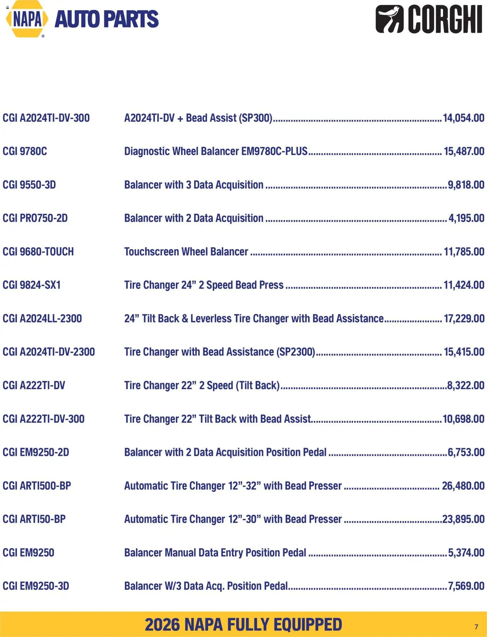 NAPA Auto Parts flyer - Fully Equipped September-October 2026
