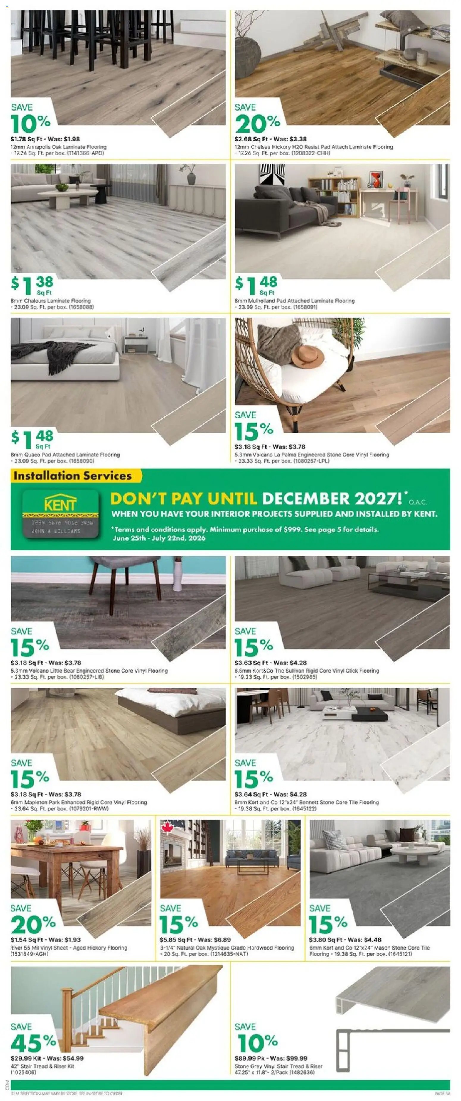 Kent weekly flyer / circulaire