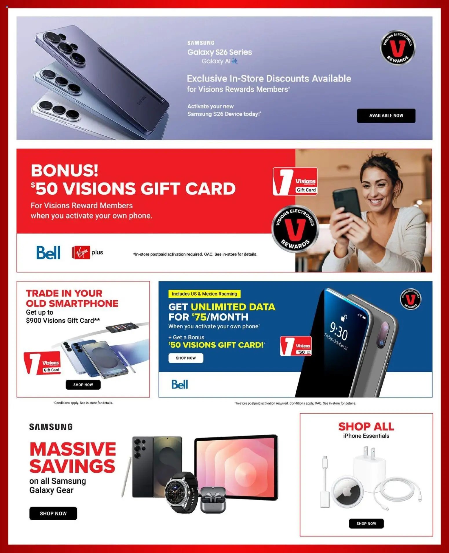 Visions weekly flyer / circulaire