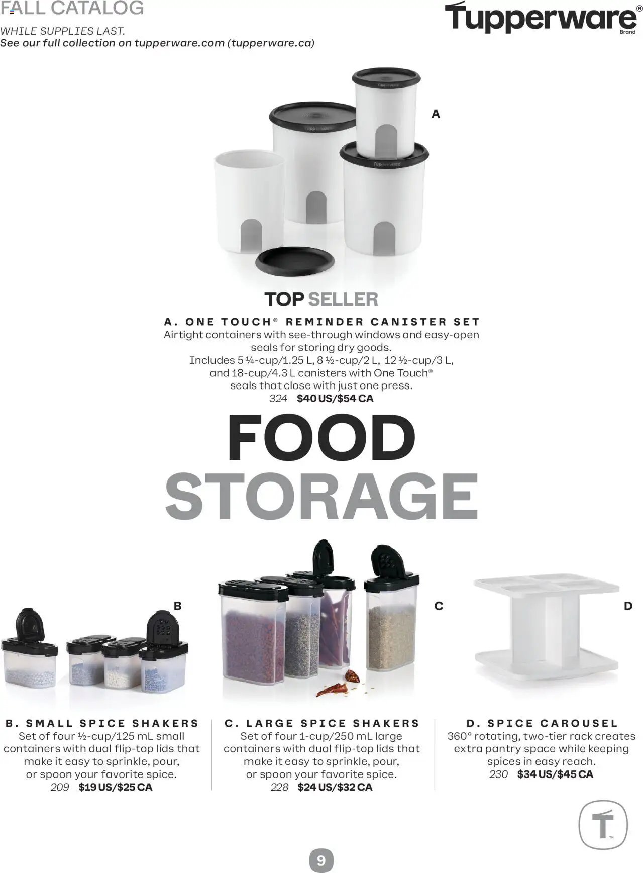 Tupperware flyer