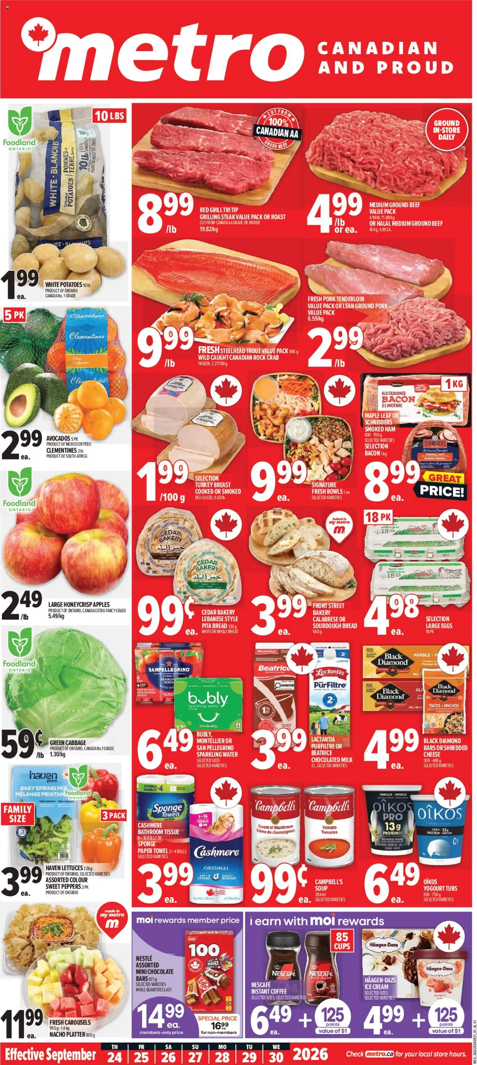 Metro weekly flyer / circulaire