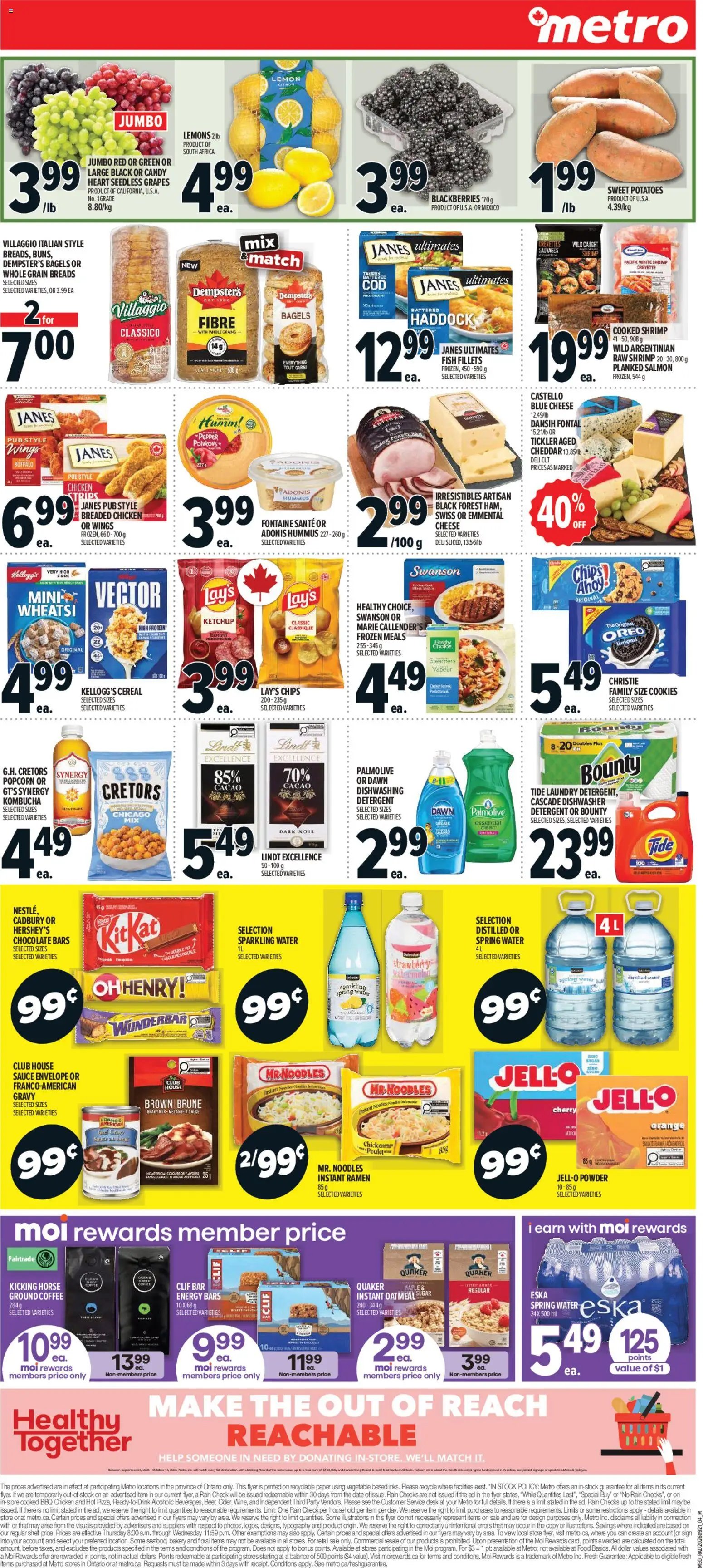 Metro weekly flyer / circulaire