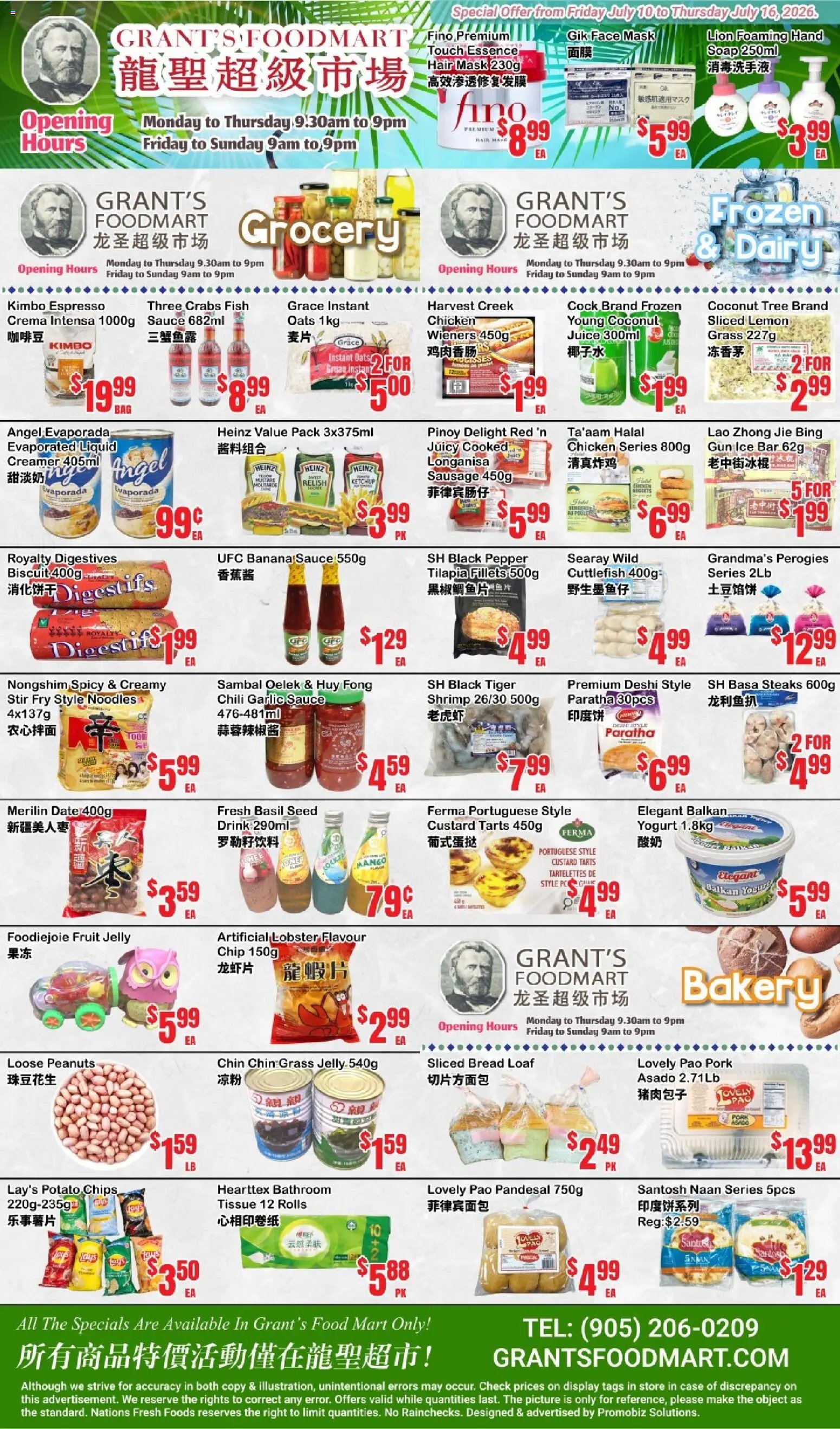 Oceans weekly flyer - Grant’s Foodmart