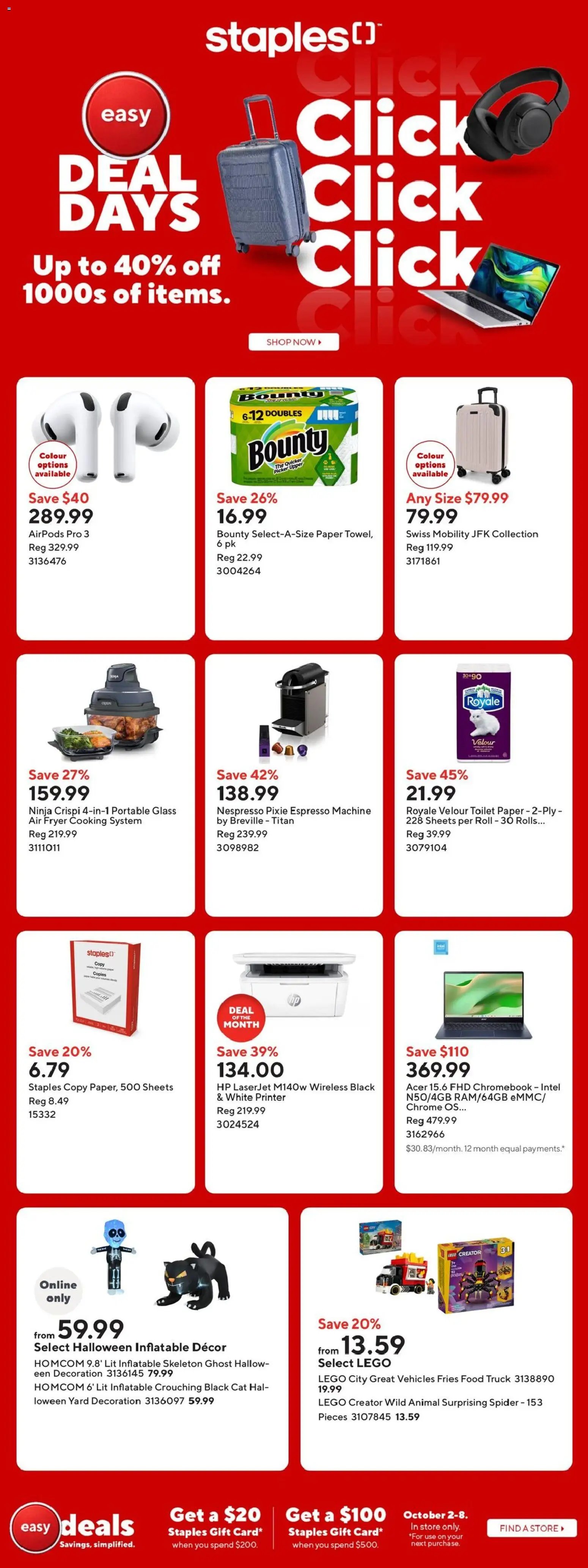Staples weekly flyer