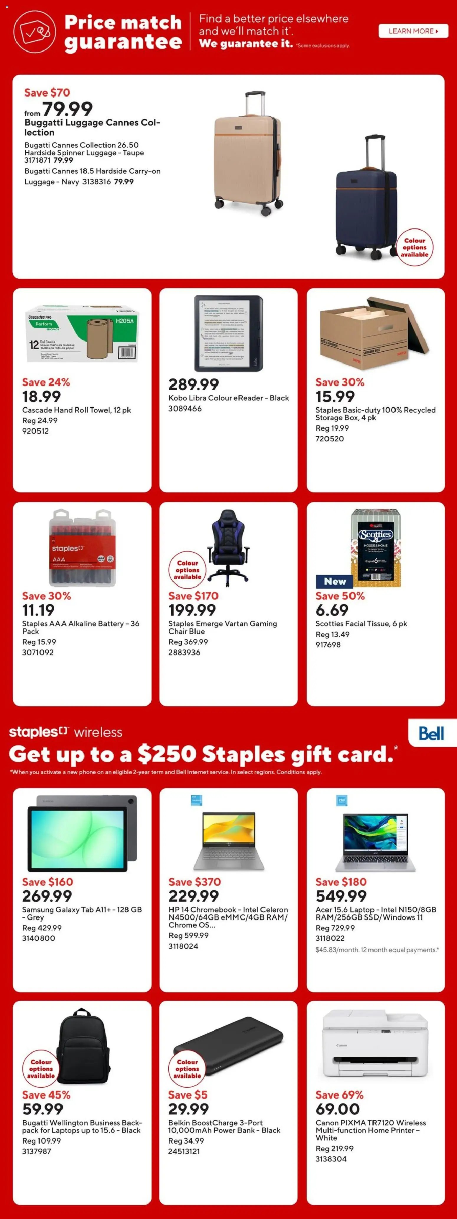 Staples weekly flyer