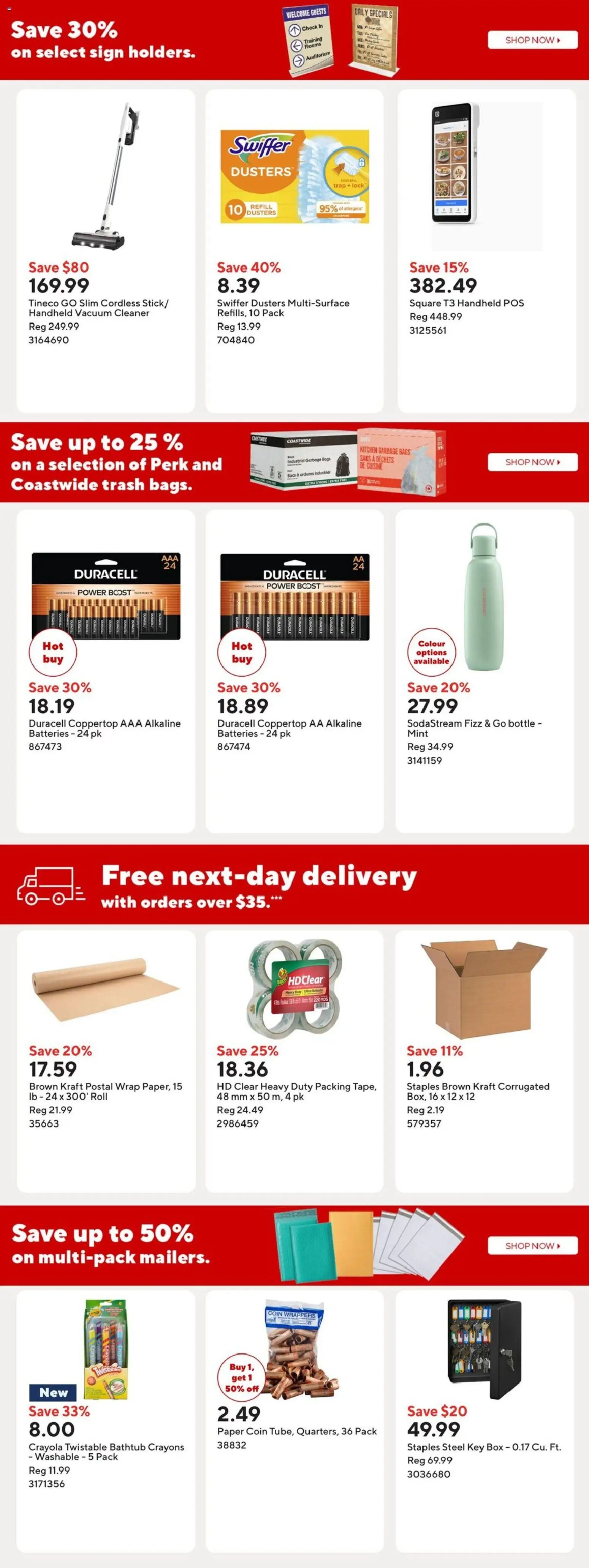 Staples weekly flyer