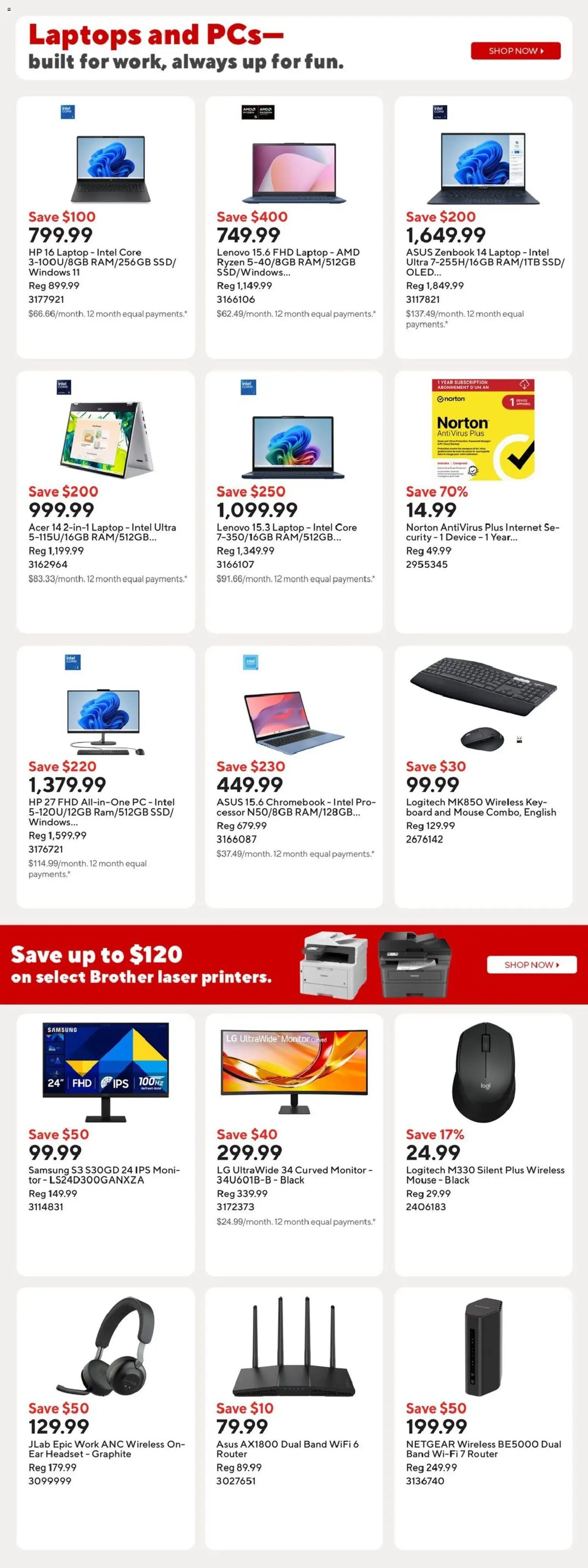 Staples weekly flyer
