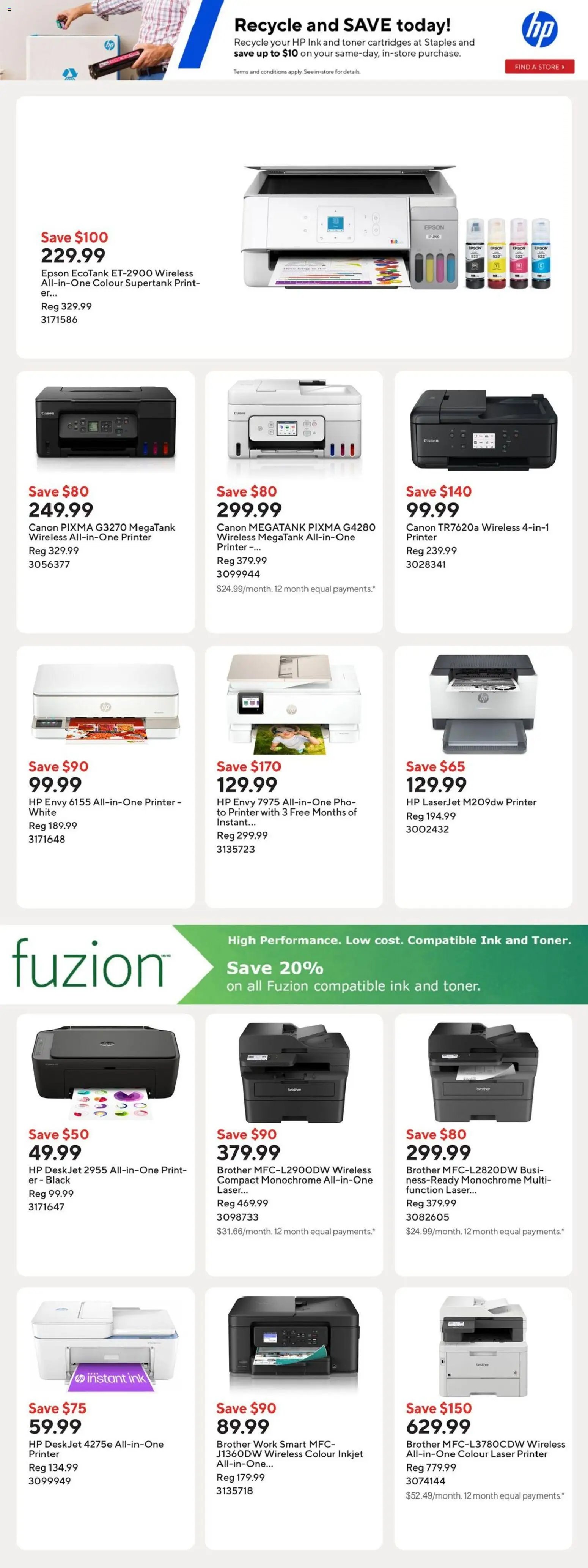 Staples weekly flyer