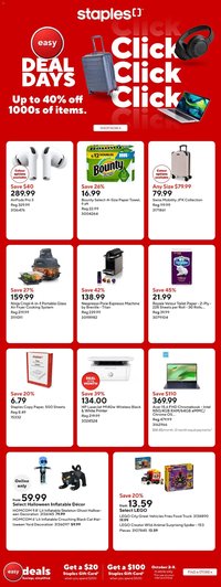 Staples weekly flyer