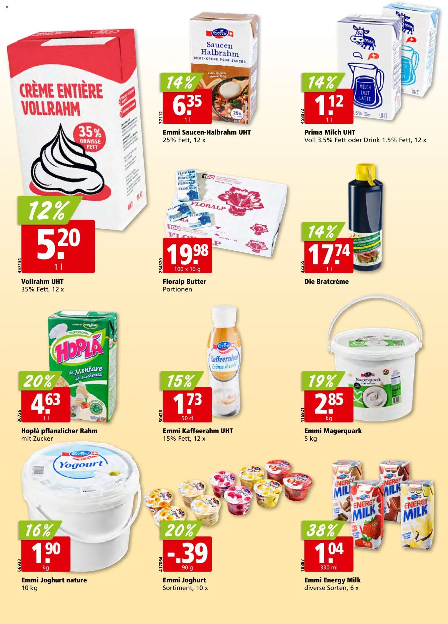 Aligro Aktionen Schlieren, Gossau SG, Frauenfeld, Rapperswil-Jona, Sargans, Bern, Brüttisellen, Pratteln, Emmen, Spreitenbach (2026-01-12 - 2026-01-17)