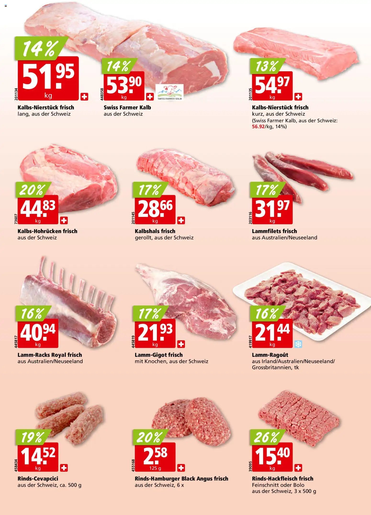 Aligro Aktionen Schlieren, Gossau SG, Frauenfeld, Rapperswil-Jona, Sargans, Bern, Brüttisellen, Pratteln, Emmen, Spreitenbach (2026-01-12 - 2026-01-17)