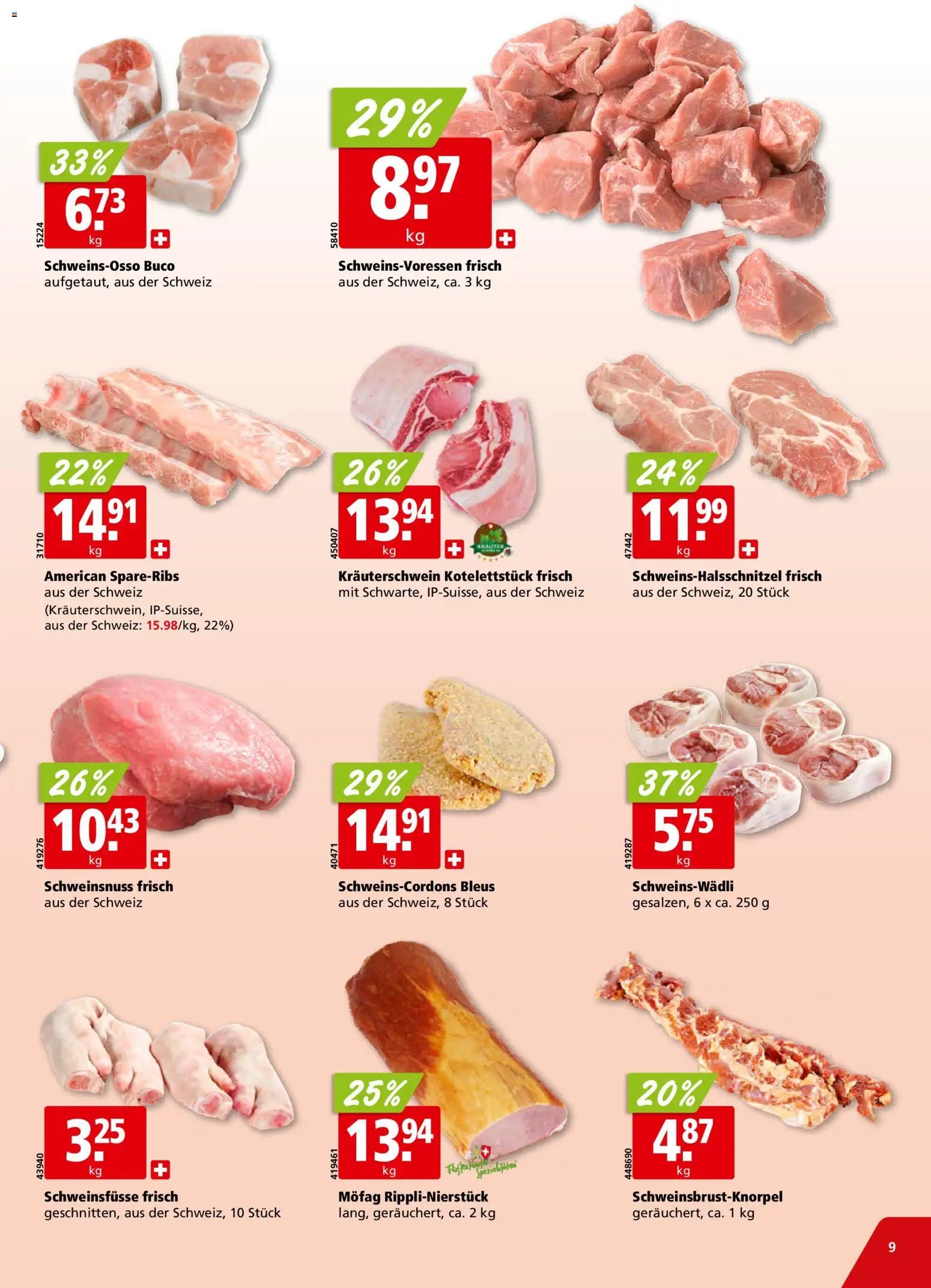 Aligro Aktionen Schlieren, Gossau SG, Frauenfeld, Rapperswil-Jona, Sargans, Bern, Brüttisellen, Pratteln, Emmen, Spreitenbach (2026-01-12 - 2026-01-17)