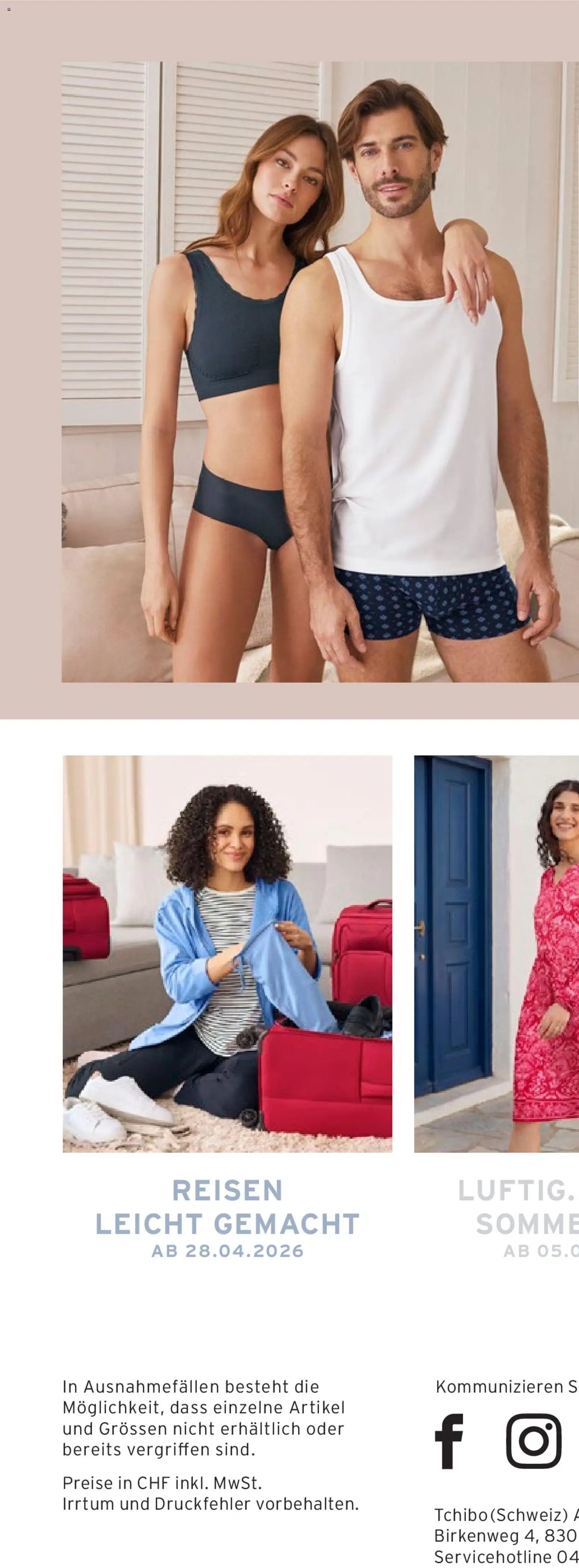 Tchibo aktionen Bereit für neue Wege (2026-04-14 - 2026-04-27)