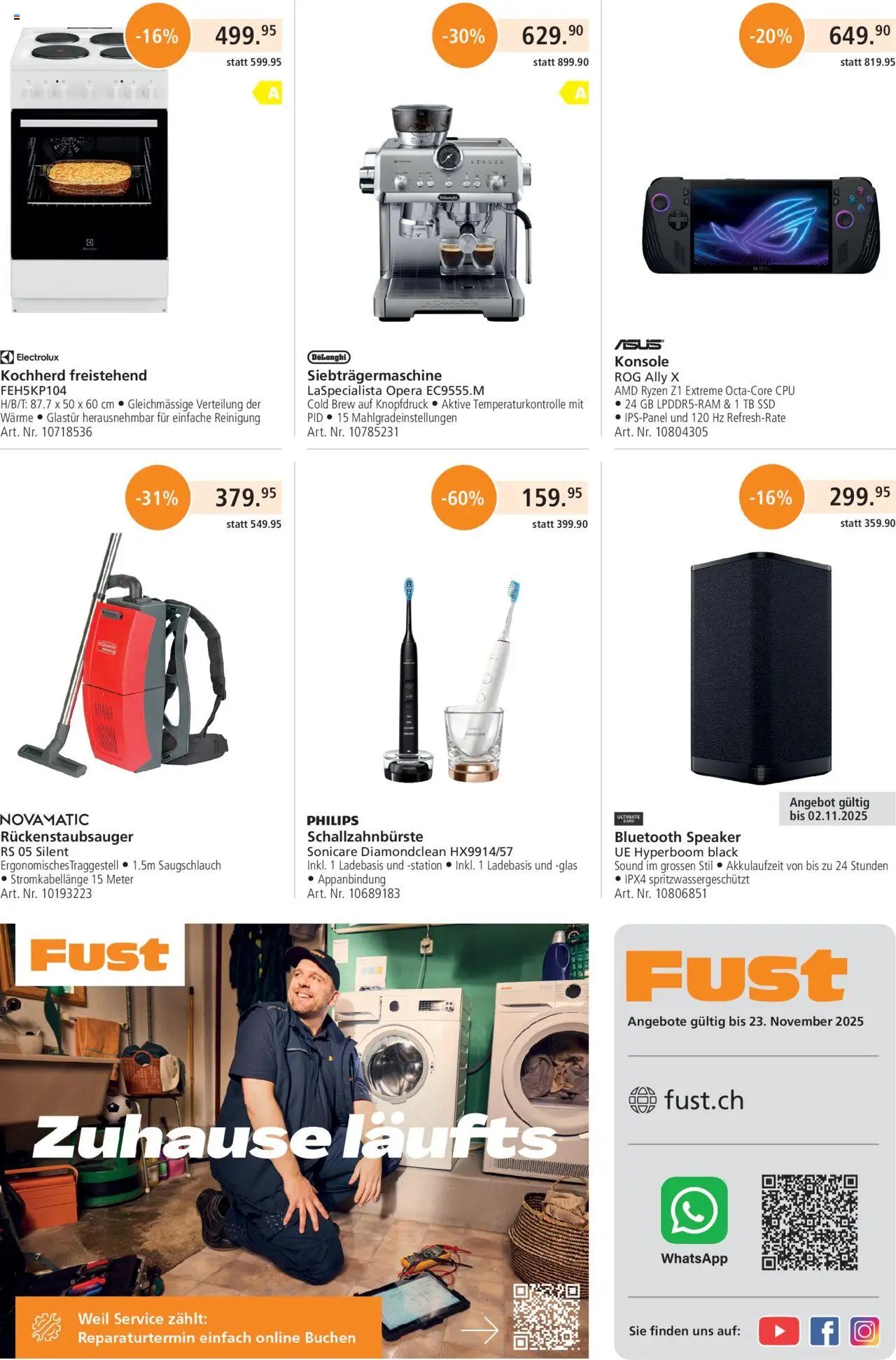 Fust Aktionen (2025-10-20 - 2025-11-23)