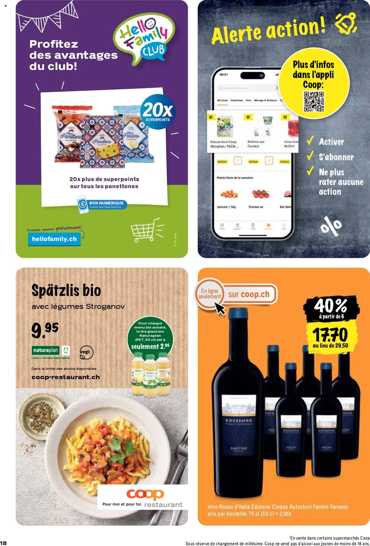 Coop - Les actions de la semaine (2025-11-06 - 2025-11-12)